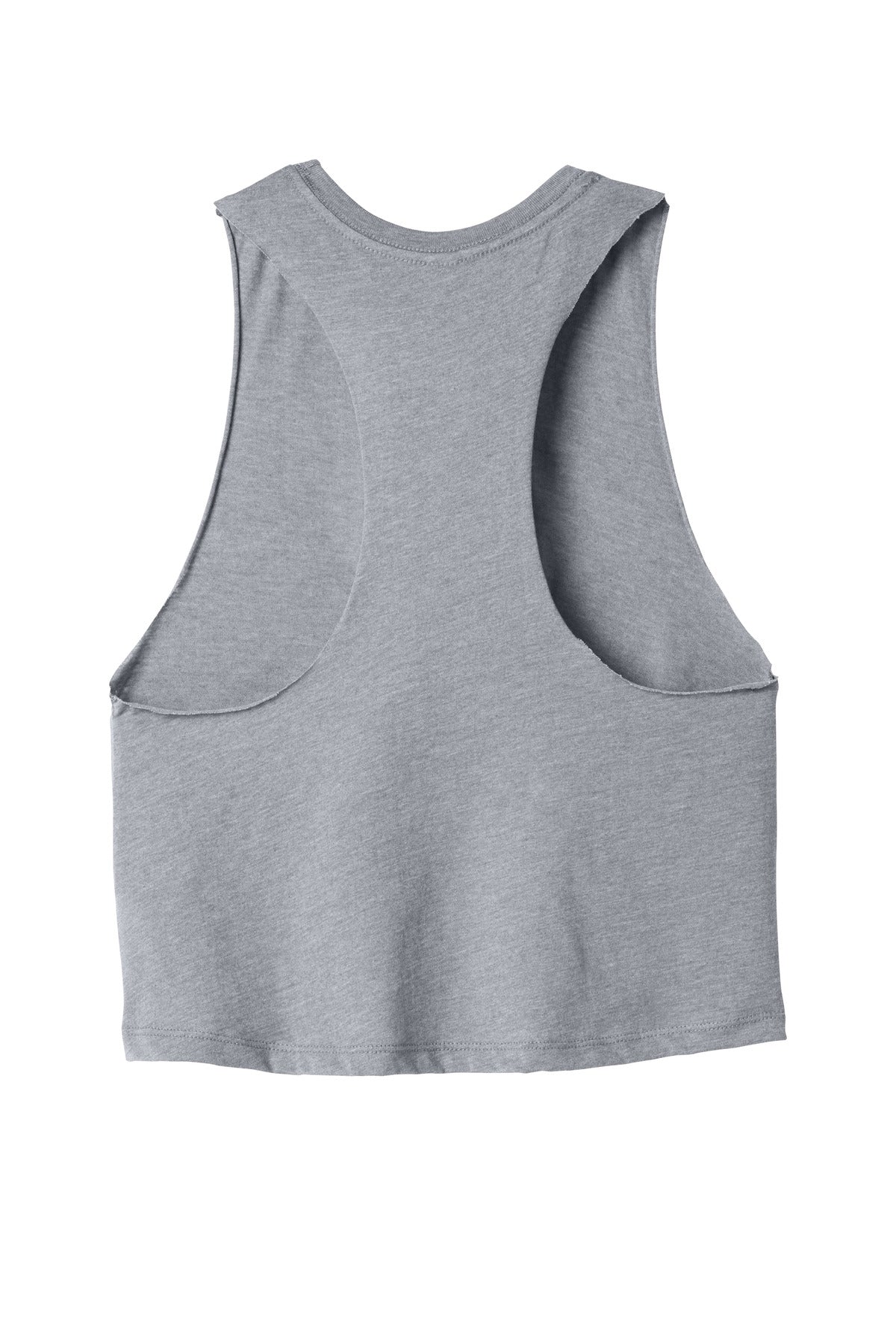 BELLA+CANVAS  Women's Racerback Cropped Tank - Athletic Heather