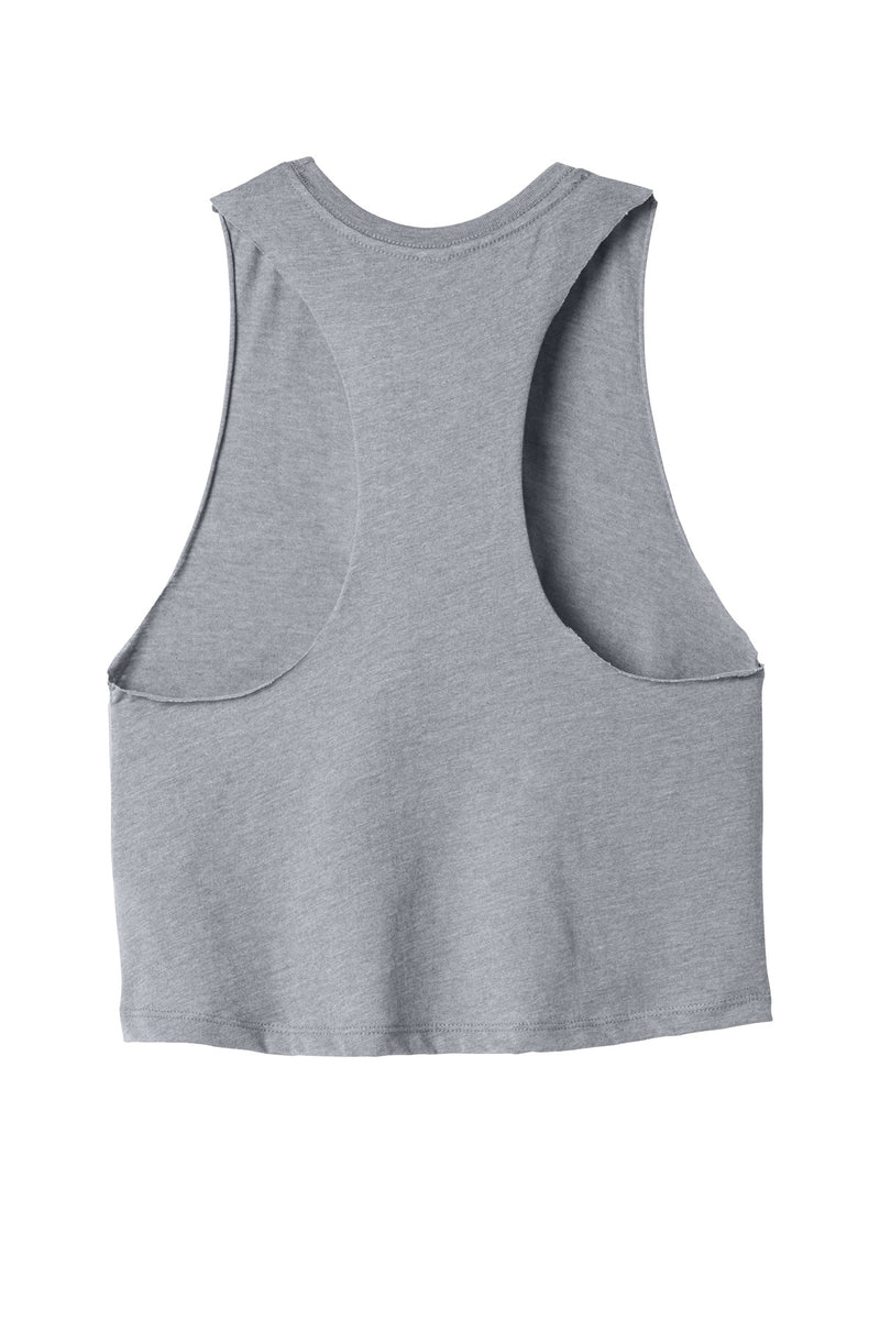 BELLA+CANVAS  Women's Racerback Cropped Tank - Athletic Heather