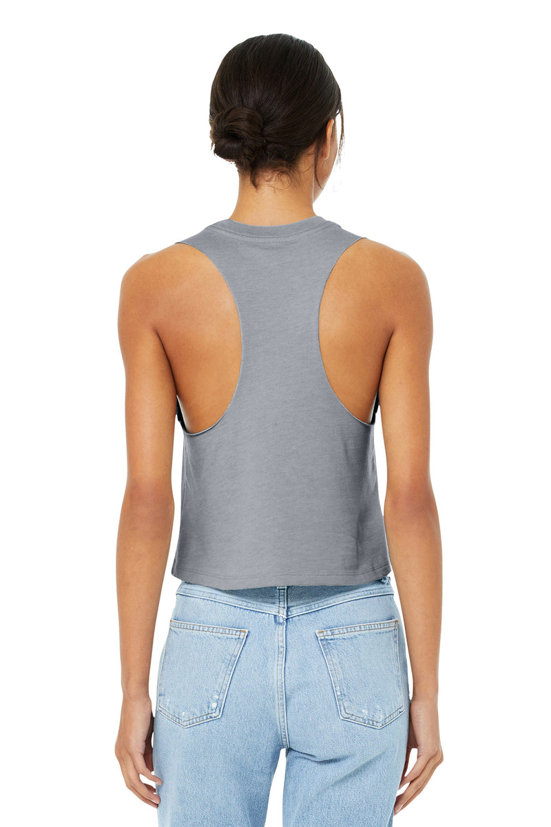 BELLA+CANVAS  Women's Racerback Cropped Tank - Athletic Heather