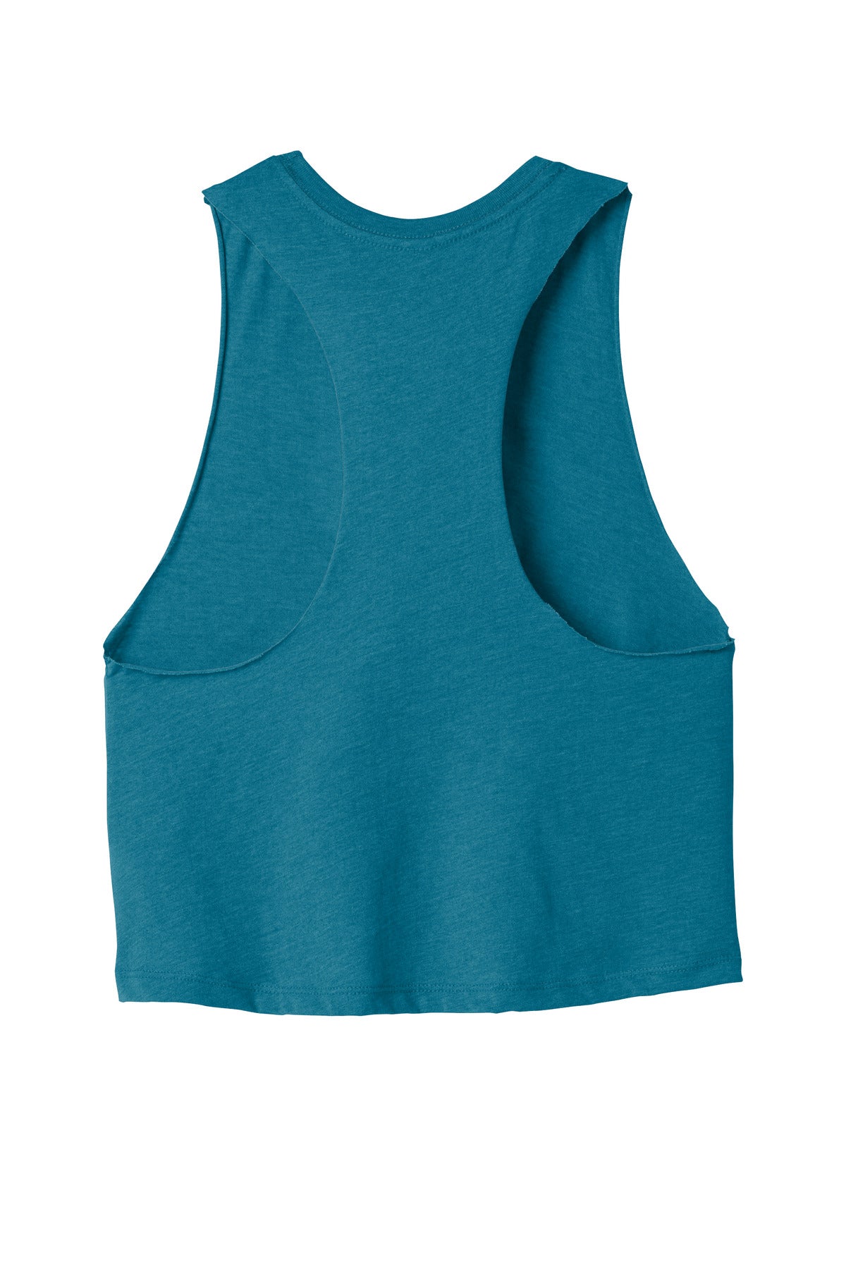 BELLA+CANVAS  Women's Racerback Cropped Tank - Heather Deep Teal