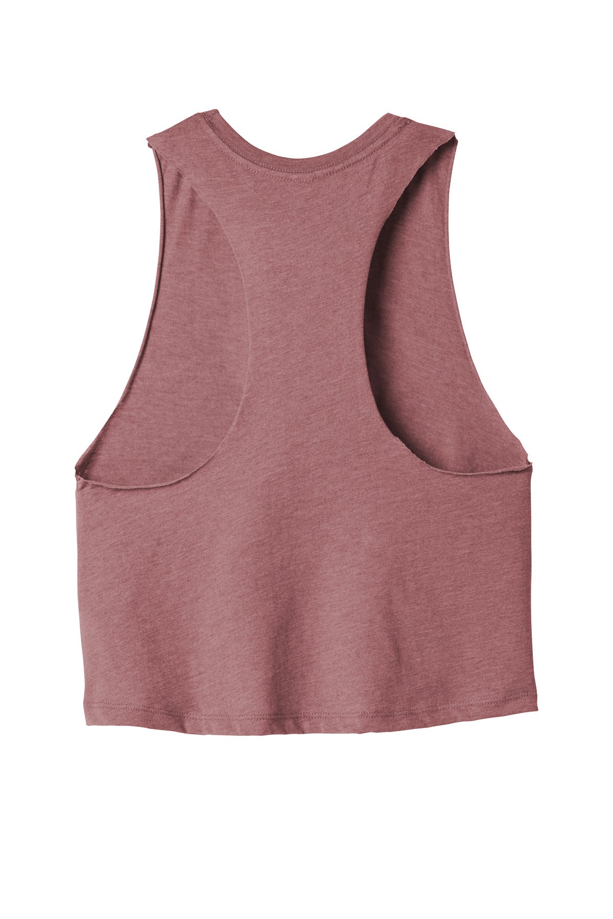 BELLA+CANVAS  Women's Racerback Cropped Tank - Heather Mauve