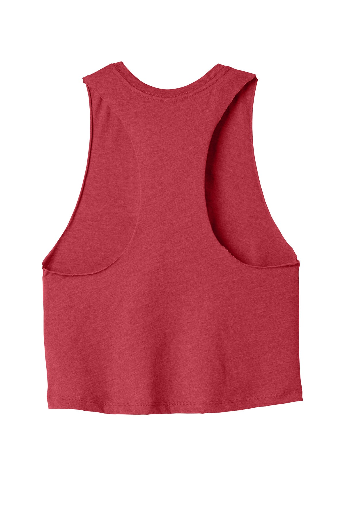 BELLA+CANVAS  Women's Racerback Cropped Tank - Heather Red