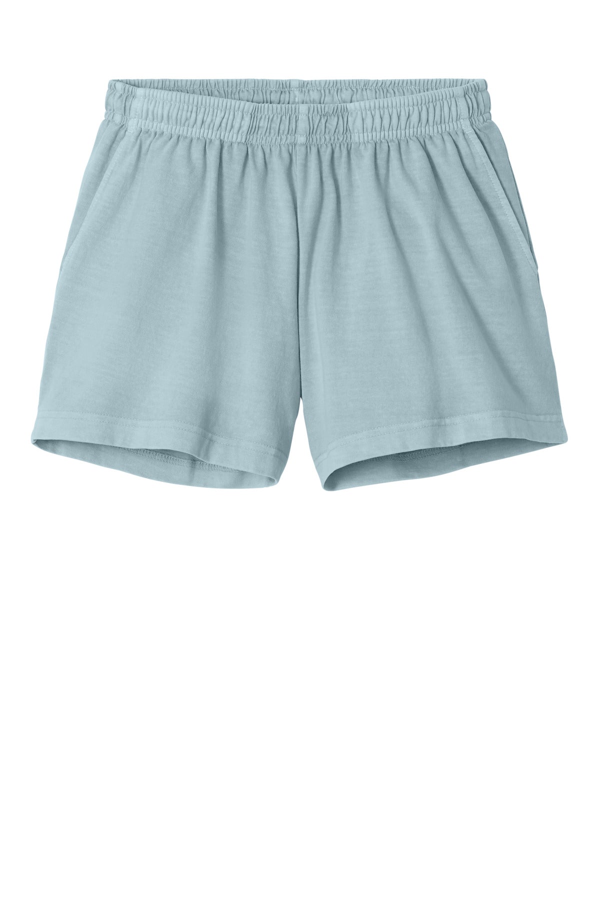 BELLA+CANVAS Women's Heavyweight Garment-Dyed Short - Light Washed Denim