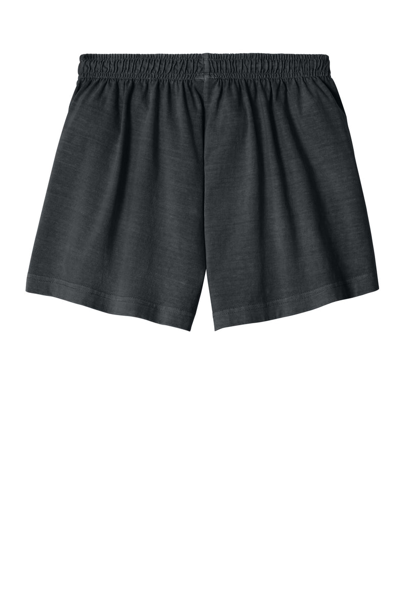 BELLA+CANVAS Women's Heavyweight Garment-Dyed Short - Washed Black