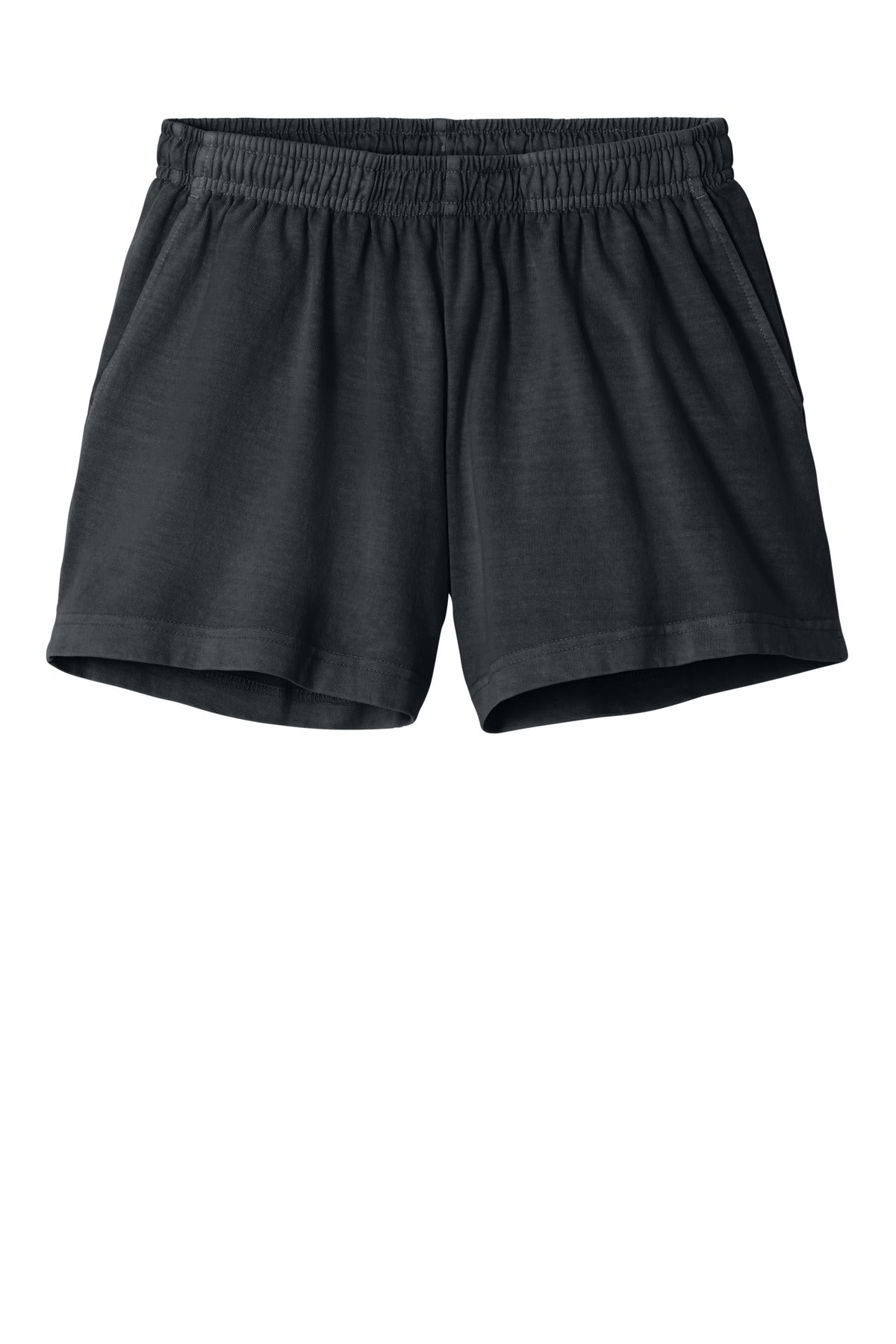 BELLA+CANVAS Women's Heavyweight Garment-Dyed Short - Washed Black