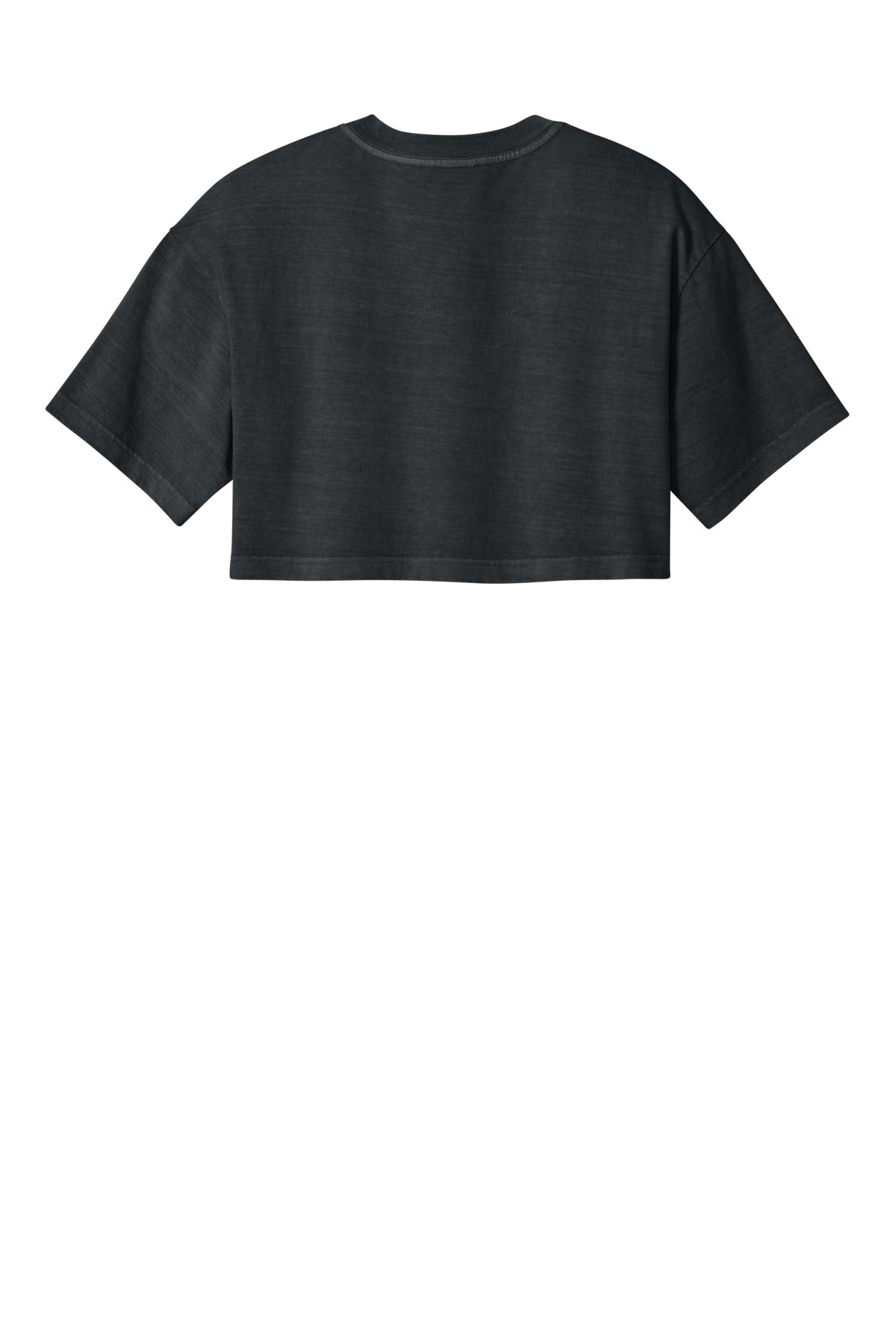 BELLA+CANVAS Women's Heavyweight Garment-Dyed Cropped Tee - Washed Black