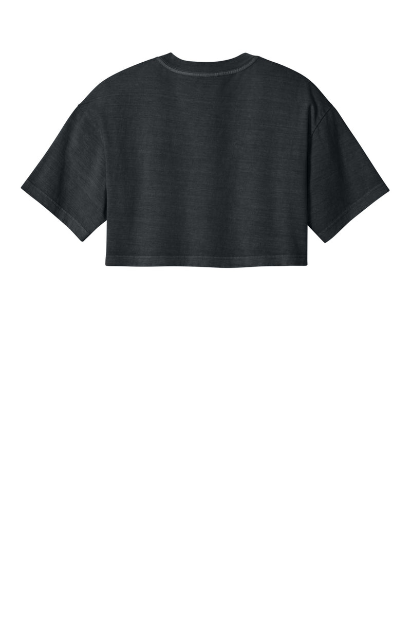 BELLA+CANVAS Women's Heavyweight Garment-Dyed Cropped Tee - Washed Black