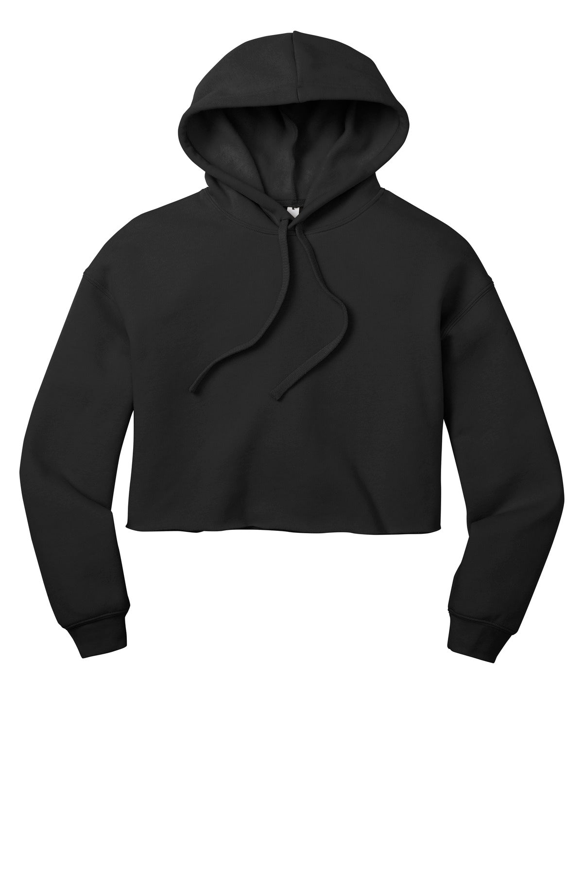 BELLA+CANVAS  Women's Sponge Fleece Cropped Fleece Hoodie - Black