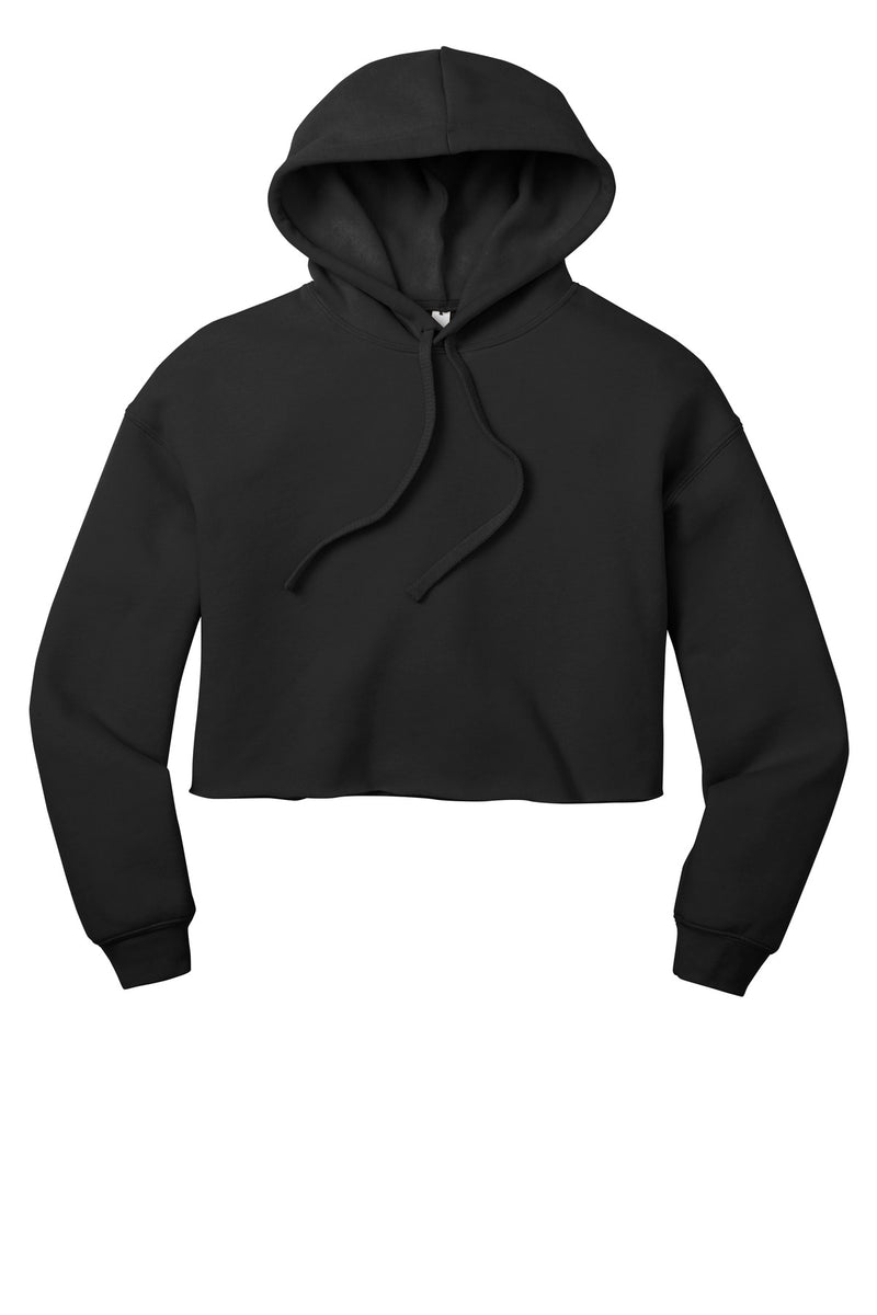 BELLA+CANVAS  Women's Sponge Fleece Cropped Fleece Hoodie - Black