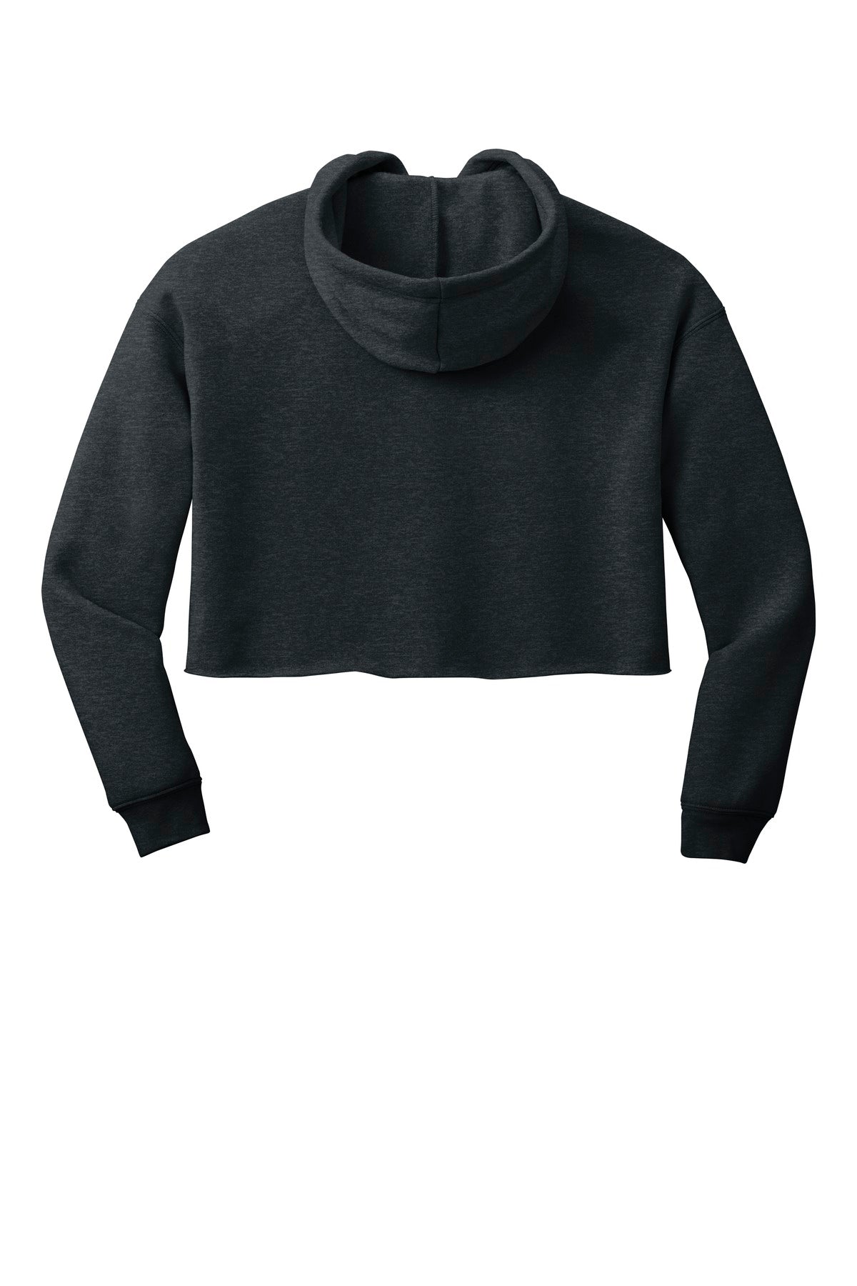 BELLA+CANVAS  Women's Sponge Fleece Cropped Fleece Hoodie - Dark Grey Heather