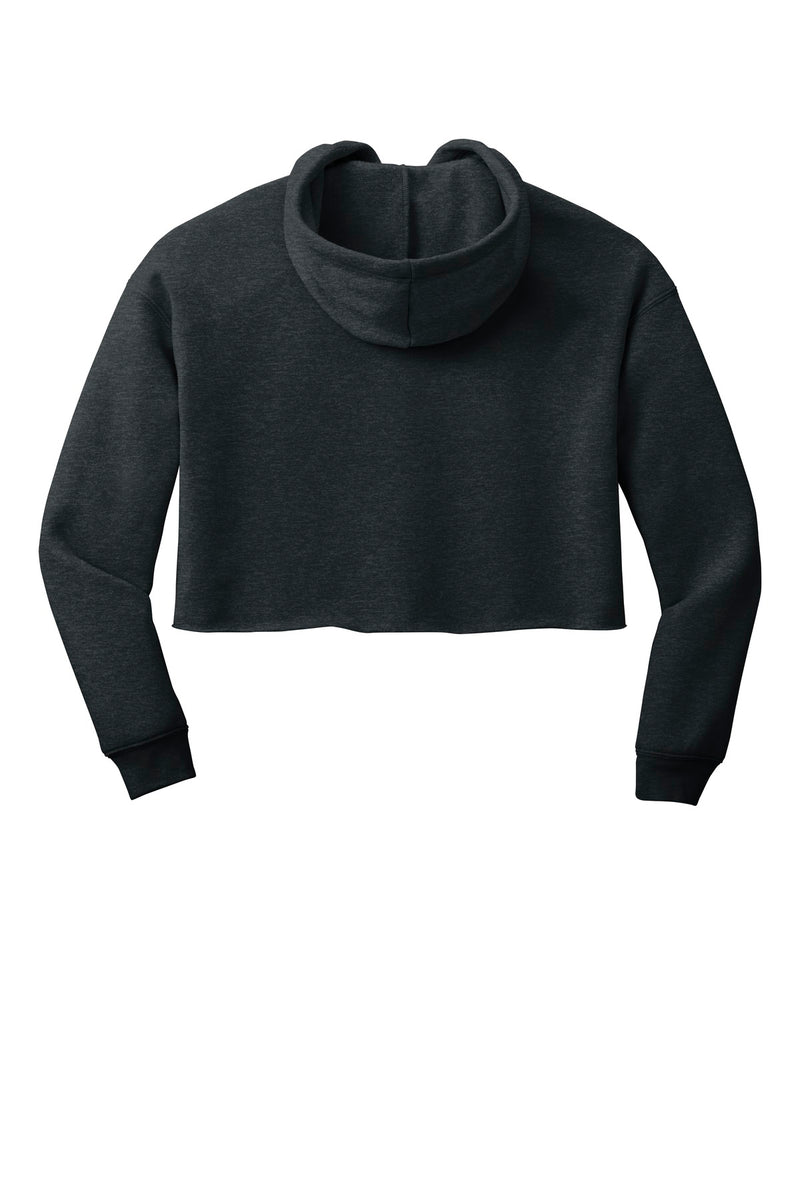 BELLA+CANVAS  Women's Sponge Fleece Cropped Fleece Hoodie - Dark Grey Heather