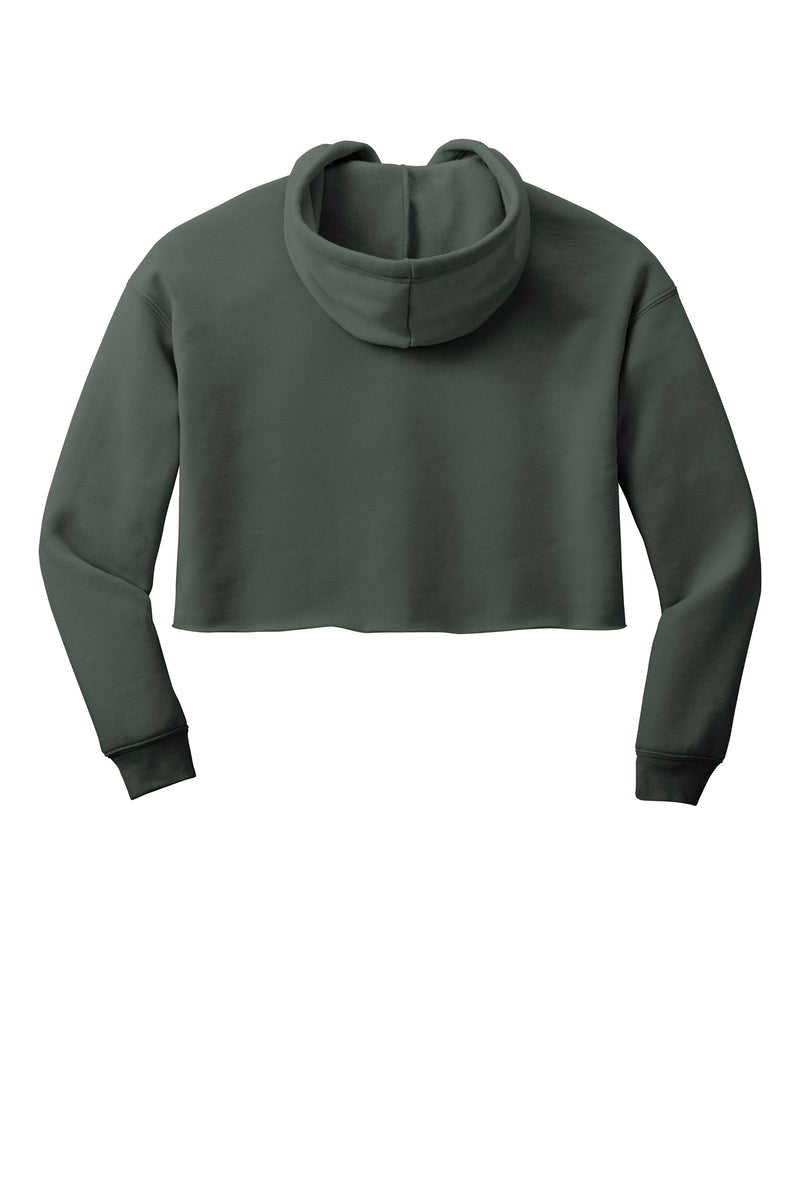BELLA+CANVAS  Women's Sponge Fleece Cropped Fleece Hoodie - Military Green