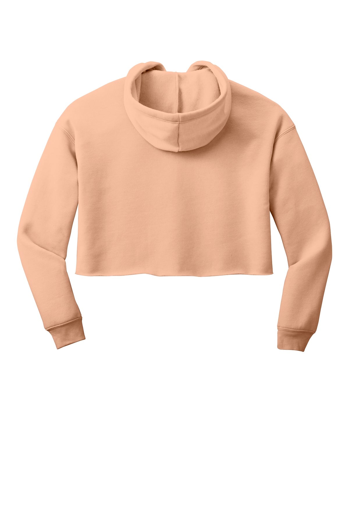 BELLA+CANVAS  Women's Sponge Fleece Cropped Fleece Hoodie - Peach
