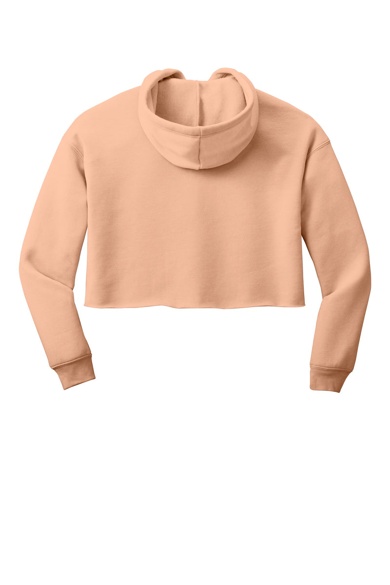 BELLA+CANVAS  Women's Sponge Fleece Cropped Fleece Hoodie - Peach