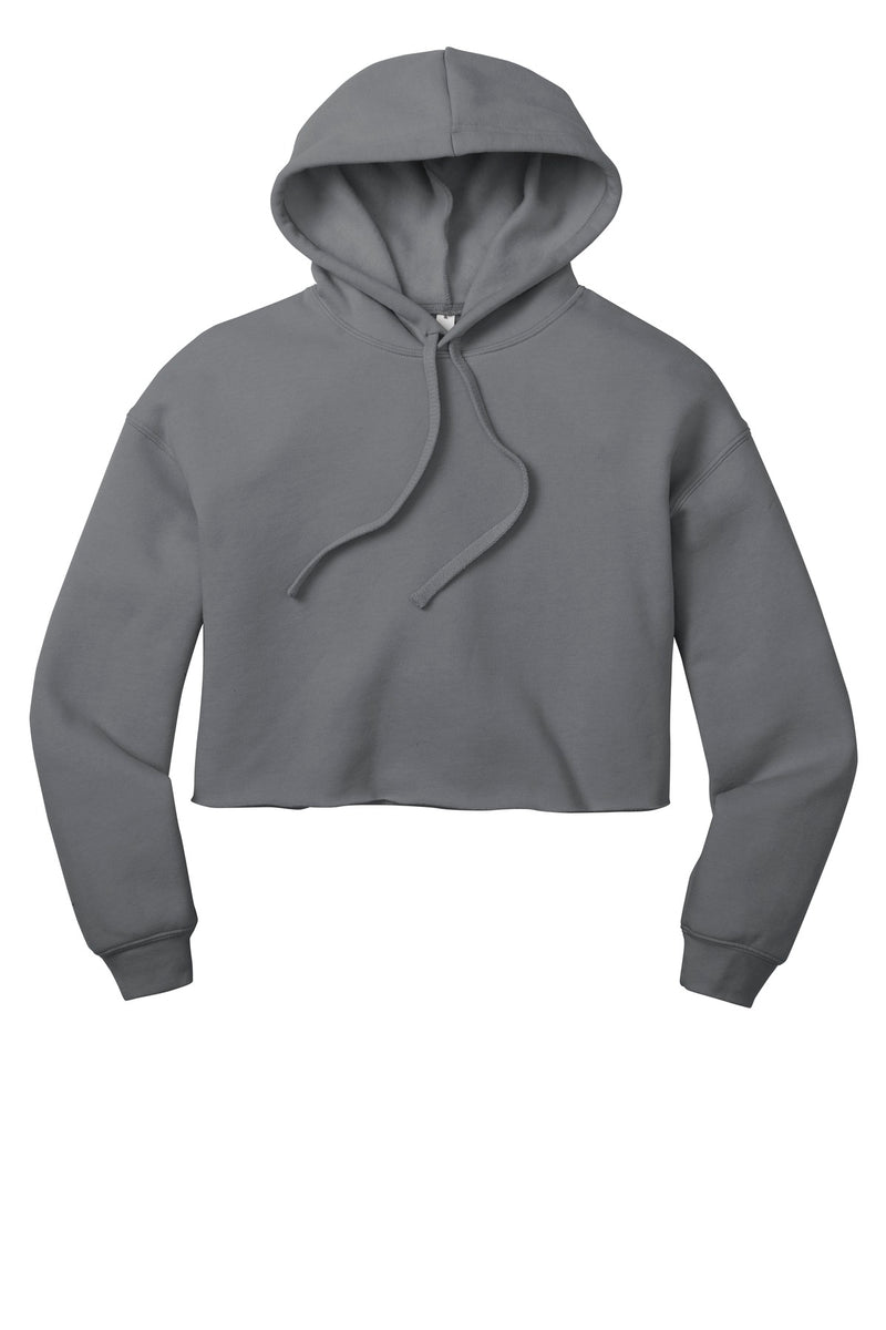 BELLA+CANVAS  Women's Sponge Fleece Cropped Fleece Hoodie - Storm