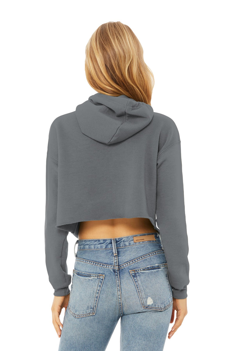 BELLA+CANVAS  Women's Sponge Fleece Cropped Fleece Hoodie - Storm