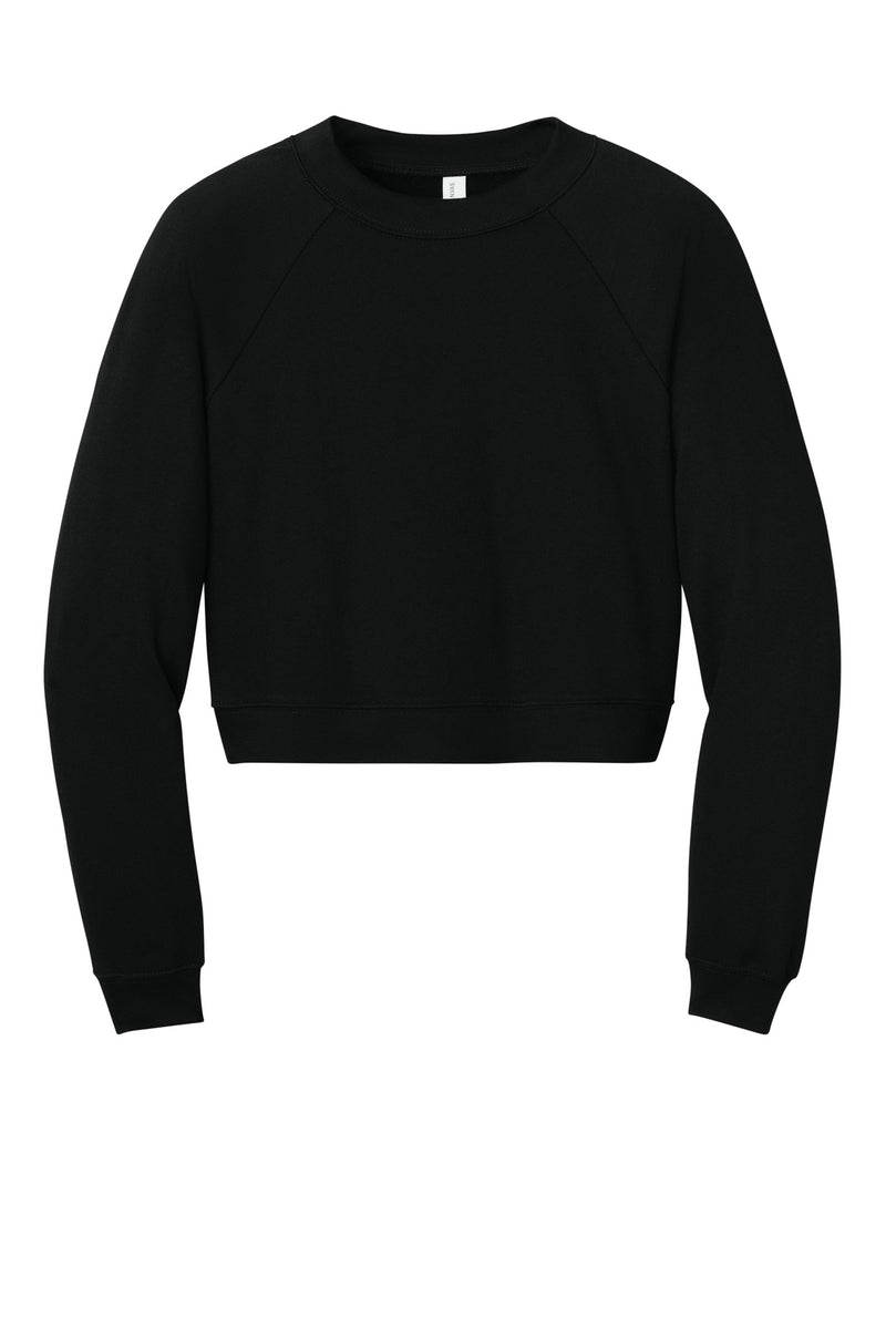 BELLA+CANVAS Women's Raglan Pullover Sponge Fleece - Black