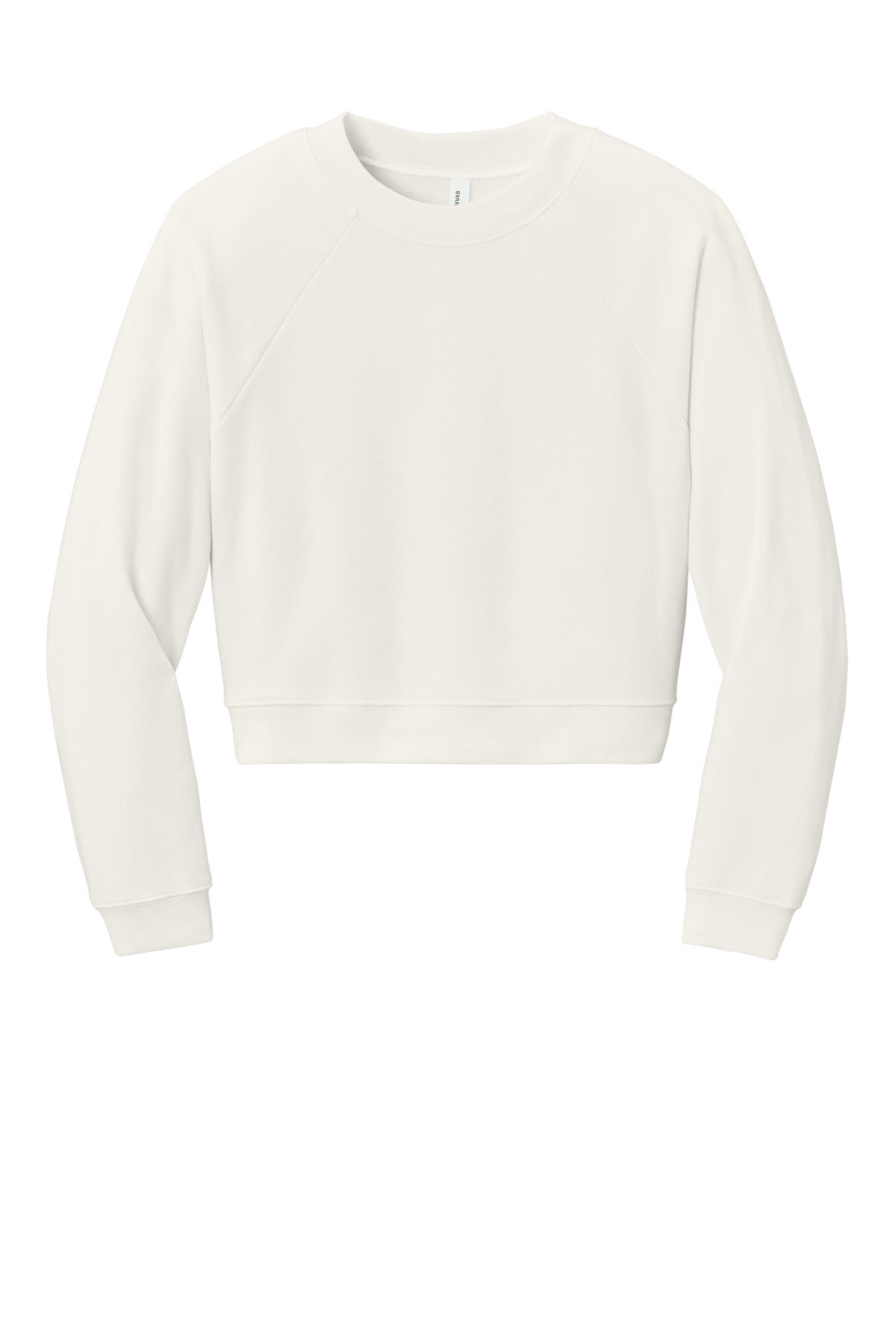 BELLA+CANVAS Women's Raglan Pullover Sponge Fleece - Vintage White