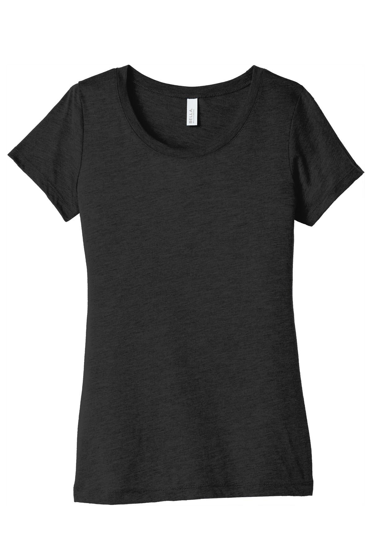 BELLA+CANVAS  Women's Triblend Short Sleeve Tee - Black Heather Triblend