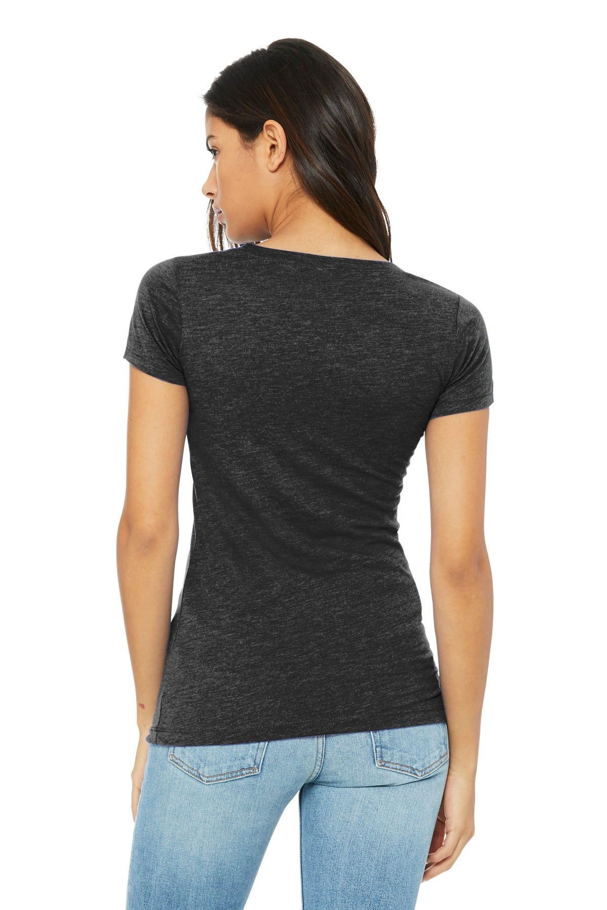 BELLA+CANVAS  Women's Triblend Short Sleeve Tee - Charcoal-Black Triblend
