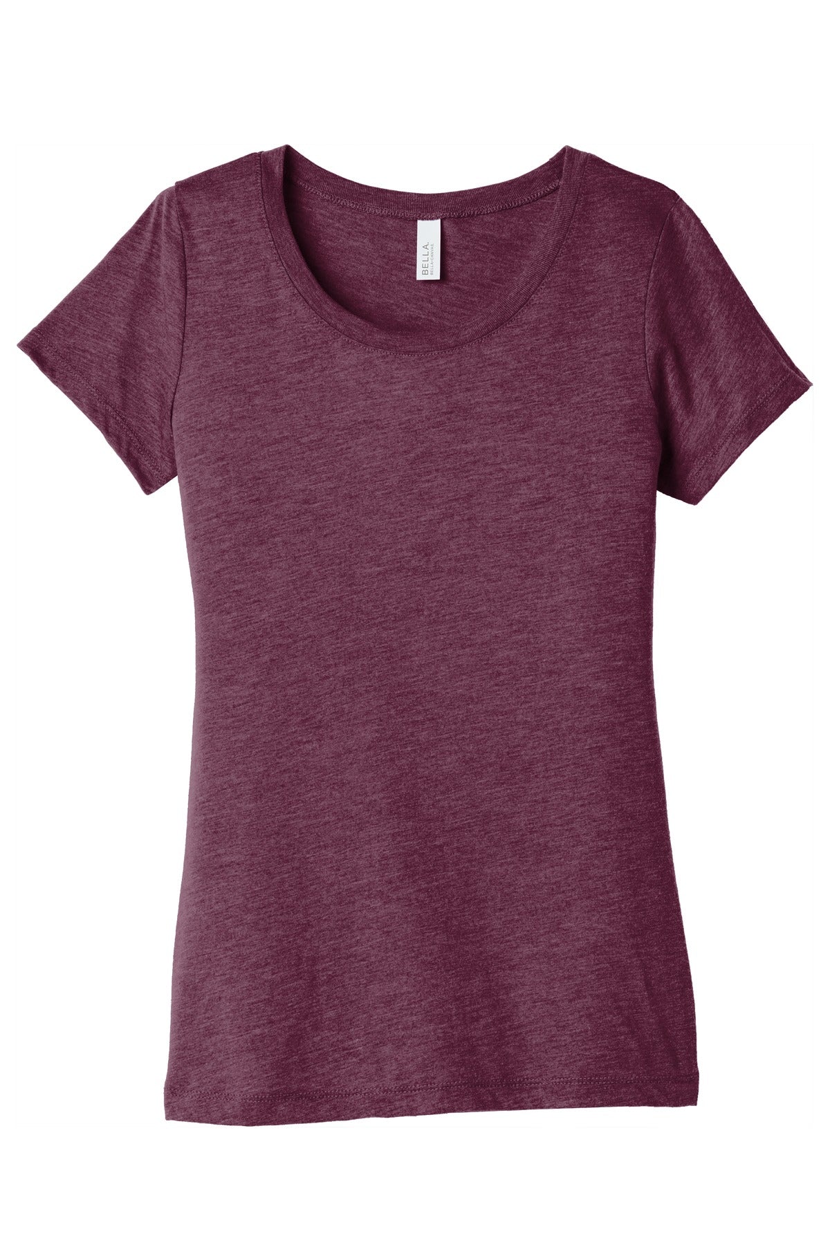BELLA+CANVAS  Women's Triblend Short Sleeve Tee - Maroon Triblend