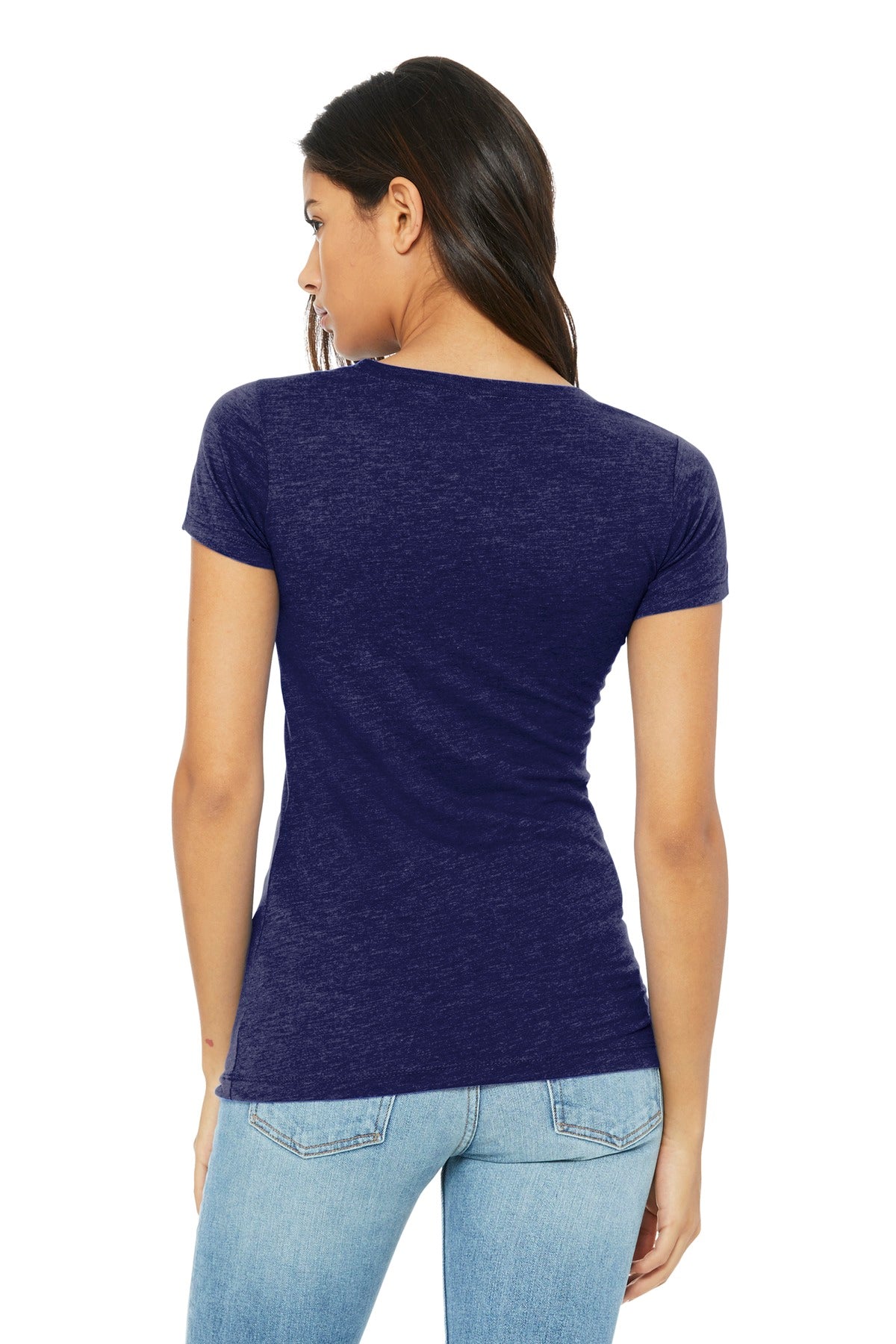 BELLA+CANVAS  Women's Triblend Short Sleeve Tee - Navy Triblend