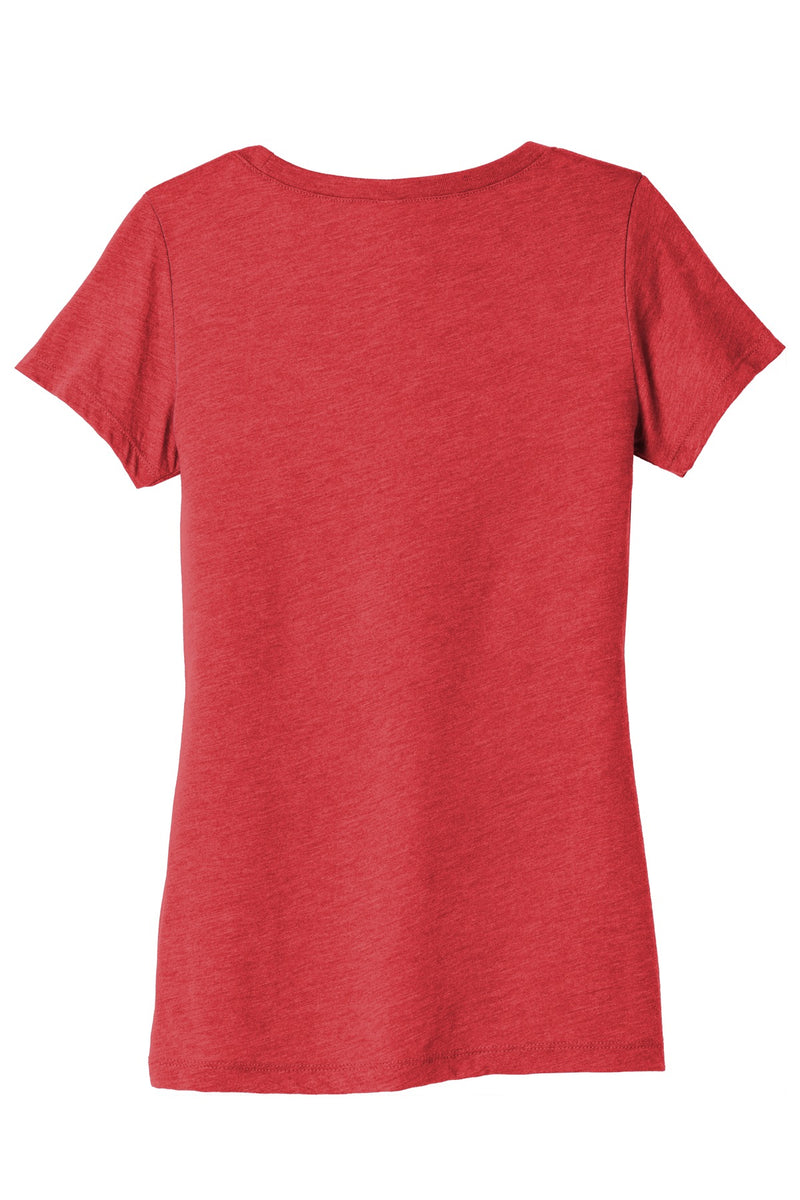 BELLA+CANVAS  Women's Triblend Short Sleeve Tee - Red Triblend
