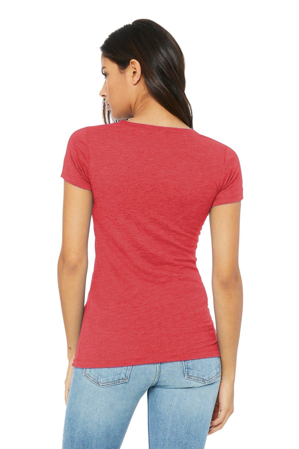BELLA+CANVAS  Women's Triblend Short Sleeve Tee - Red Triblend