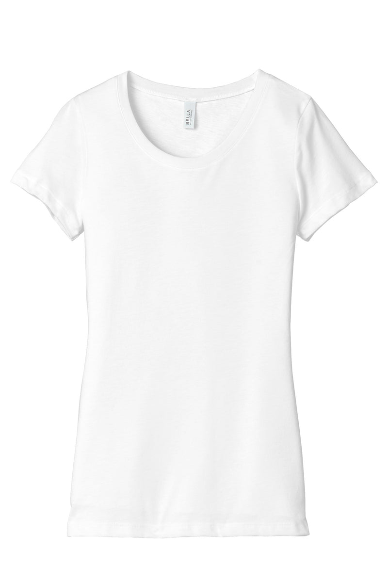 BELLA+CANVAS  Women's Triblend Short Sleeve Tee - Solid White Triblend