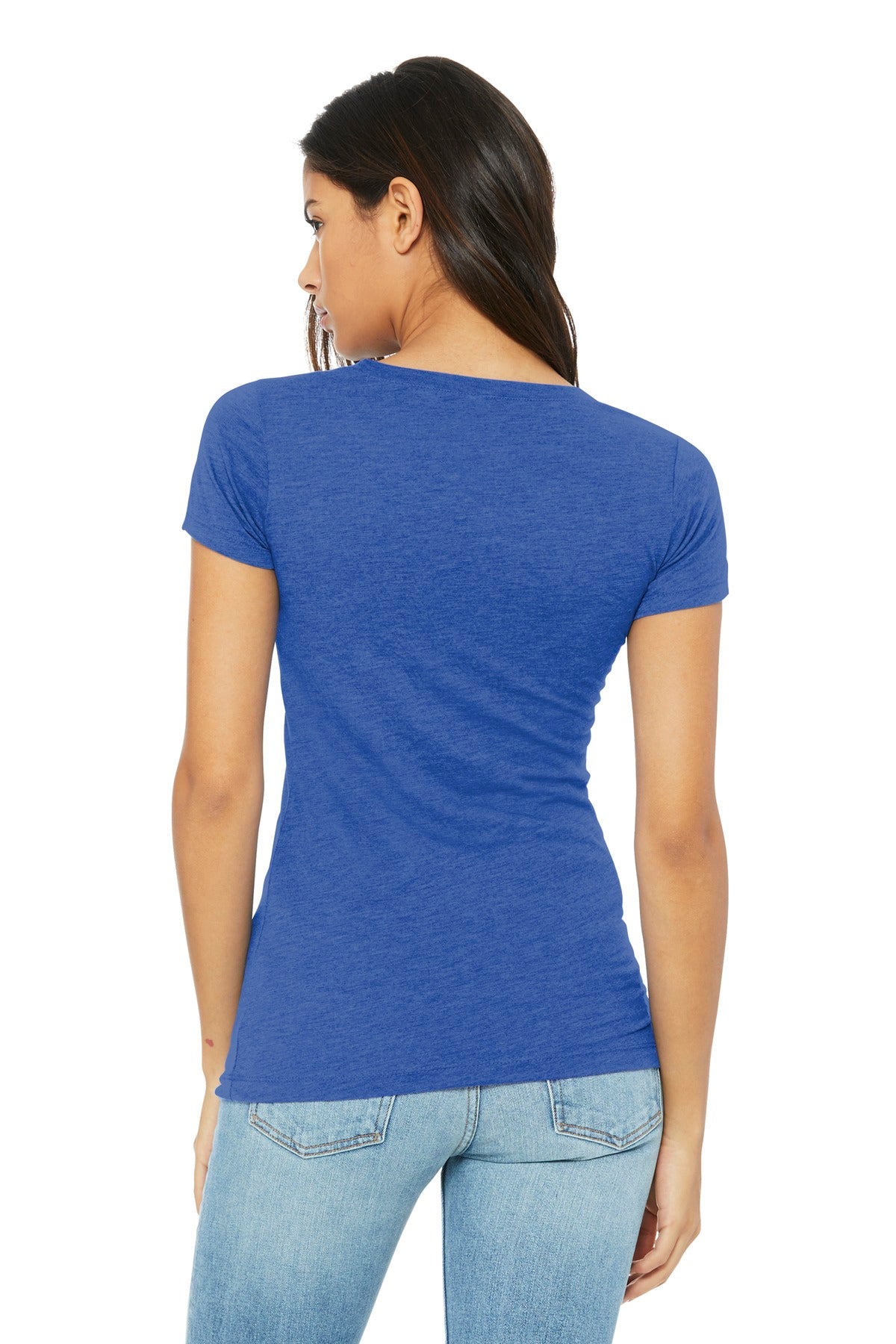BELLA+CANVAS  Women's Triblend Short Sleeve Tee - True Royal Triblend