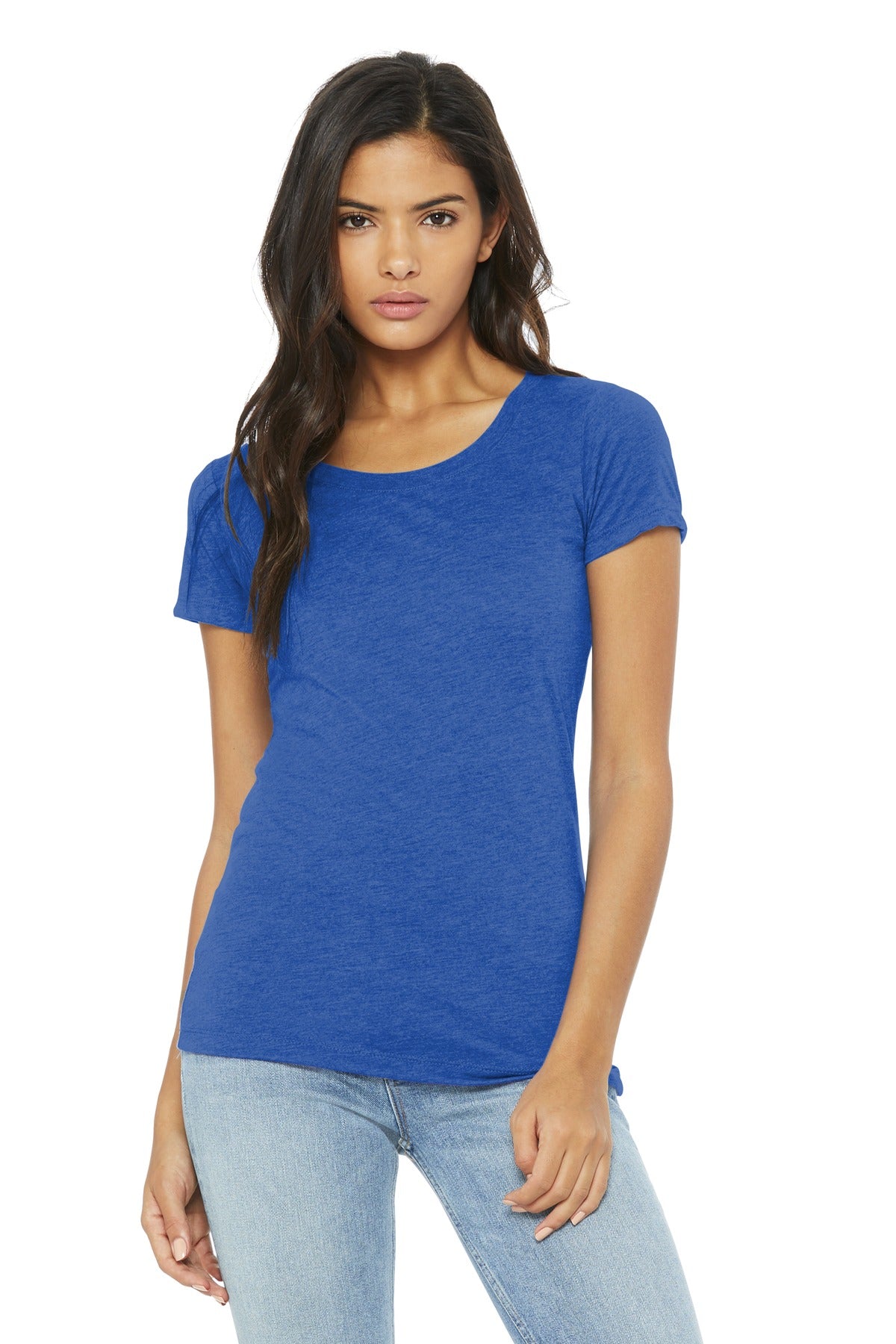 BELLA+CANVAS  Women's Triblend Short Sleeve Tee - True Royal Triblend