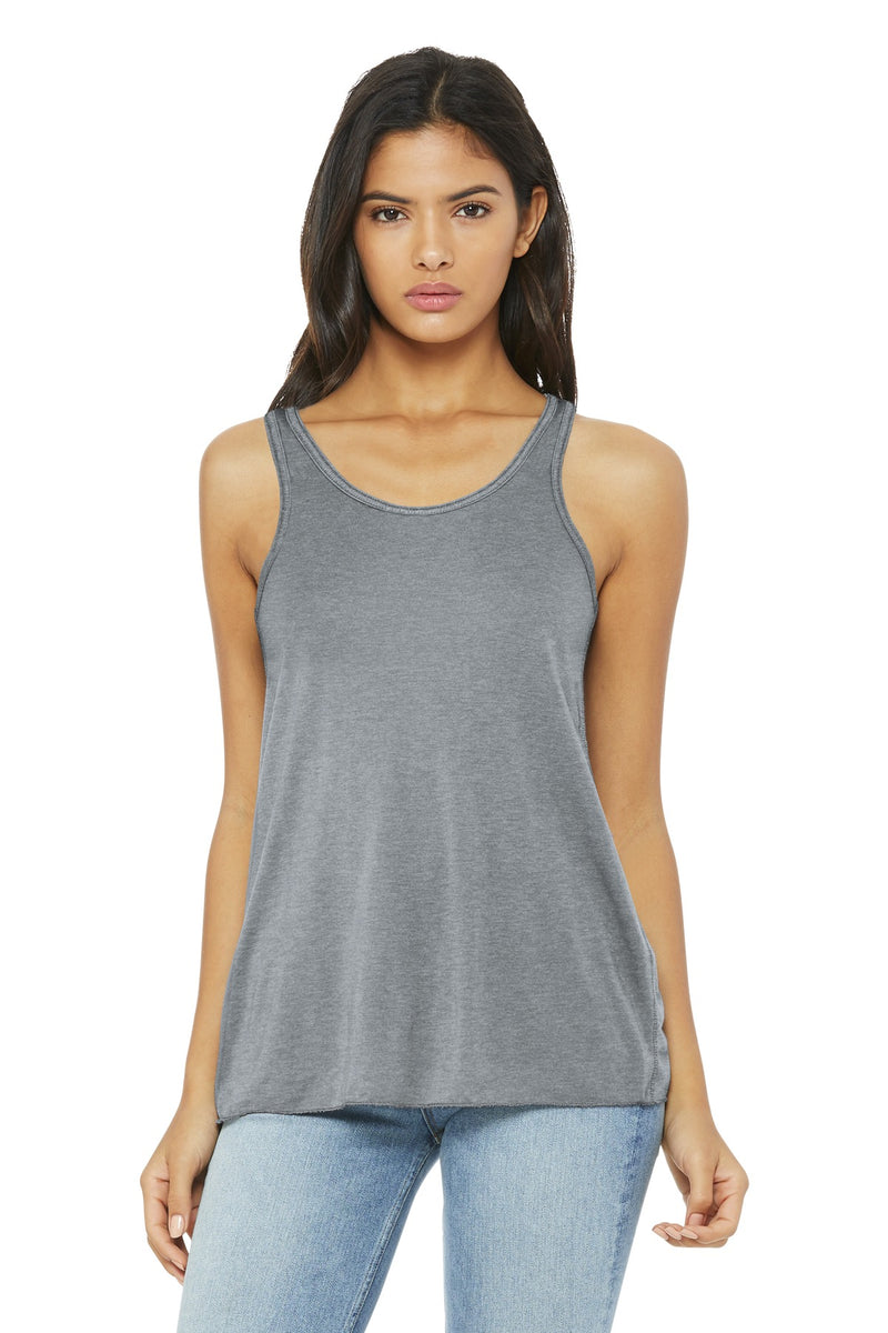 BELLA+CANVAS  Women's Flowy Racerback Tank - Athletic Heather