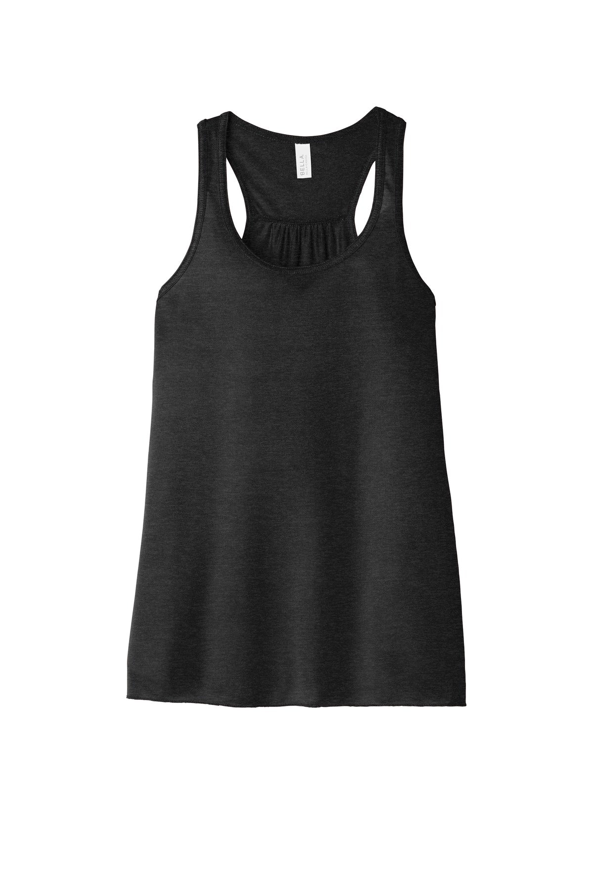 BELLA+CANVAS  Women's Flowy Racerback Tank - Black Heather