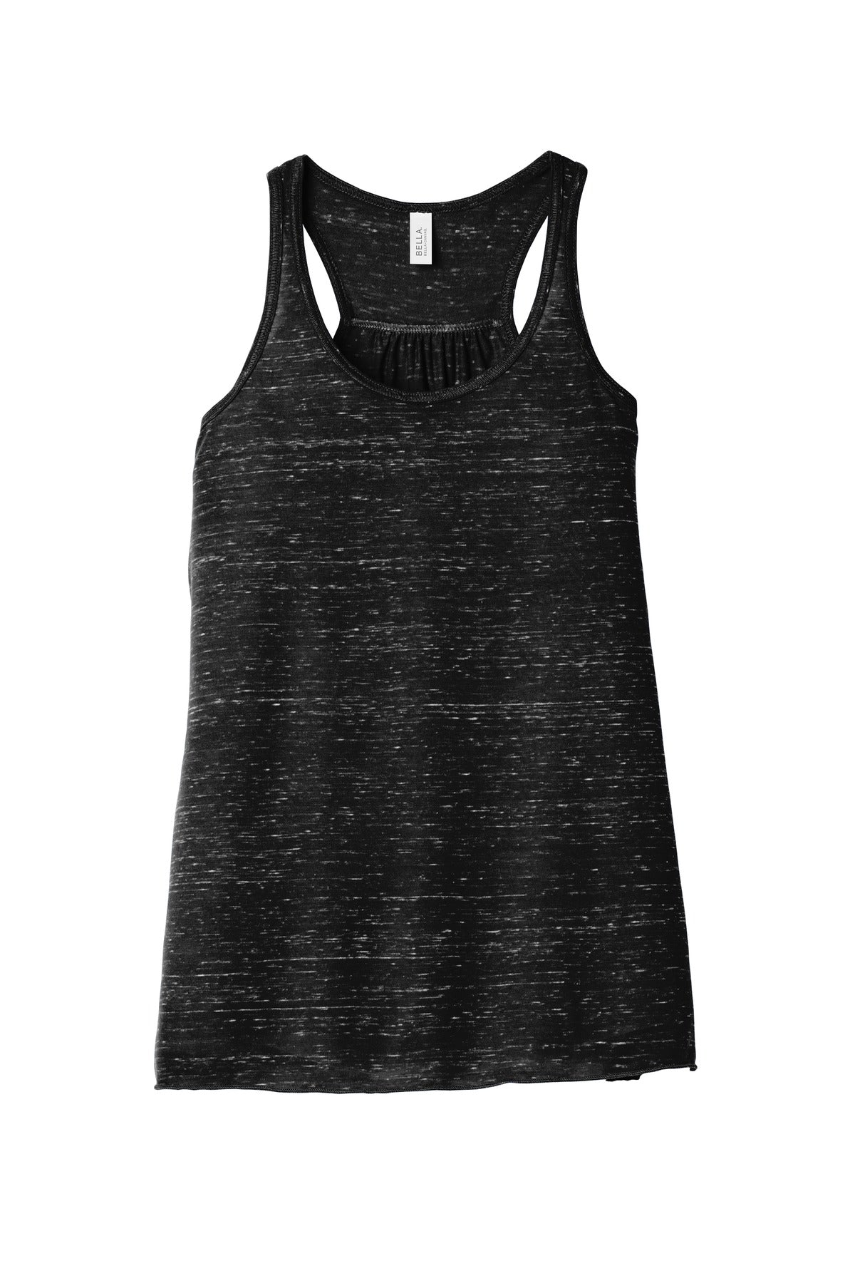 BELLA+CANVAS  Women's Flowy Racerback Tank - Black Marble