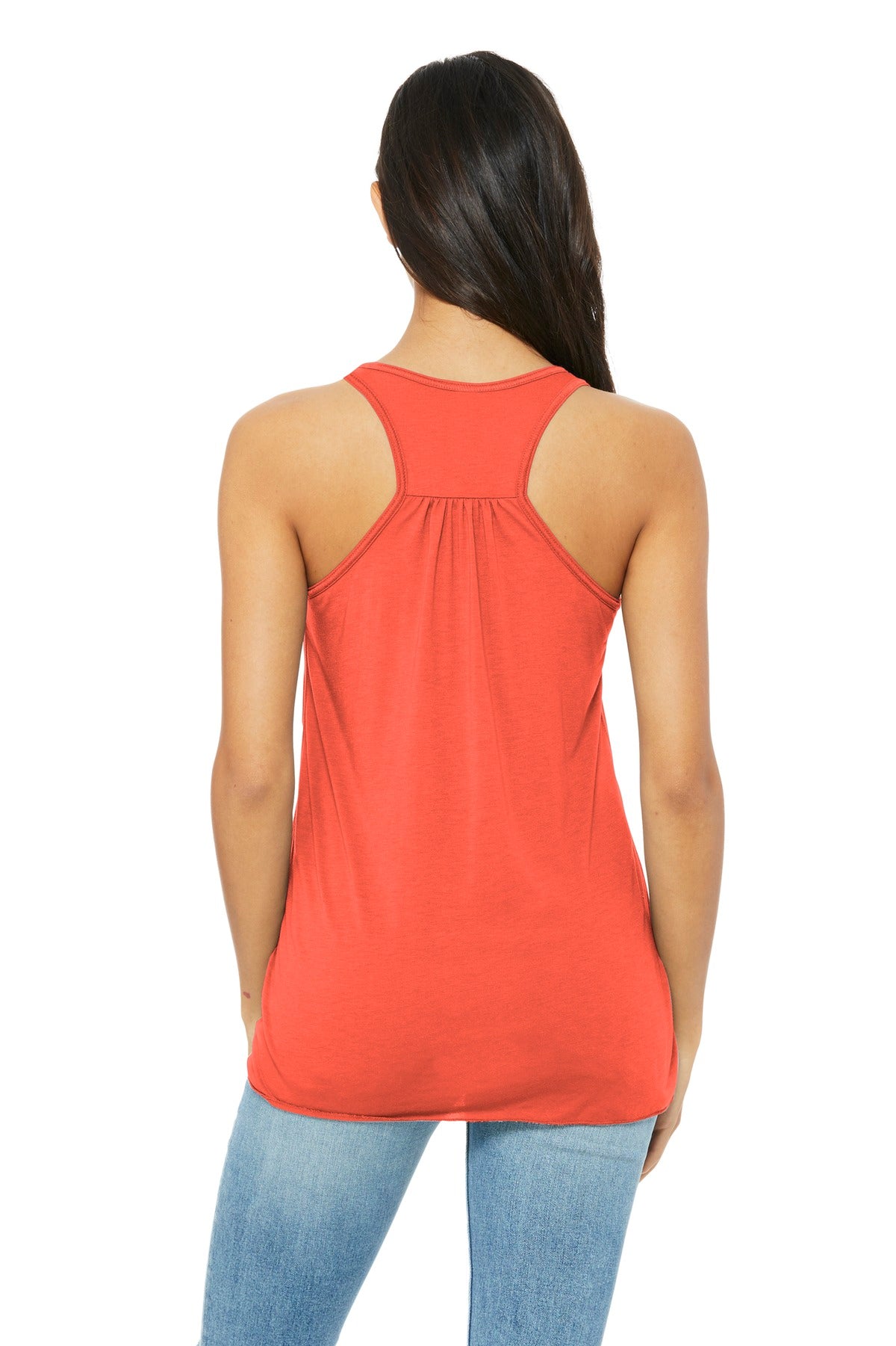 BELLA+CANVAS  Women's Flowy Racerback Tank - Coral