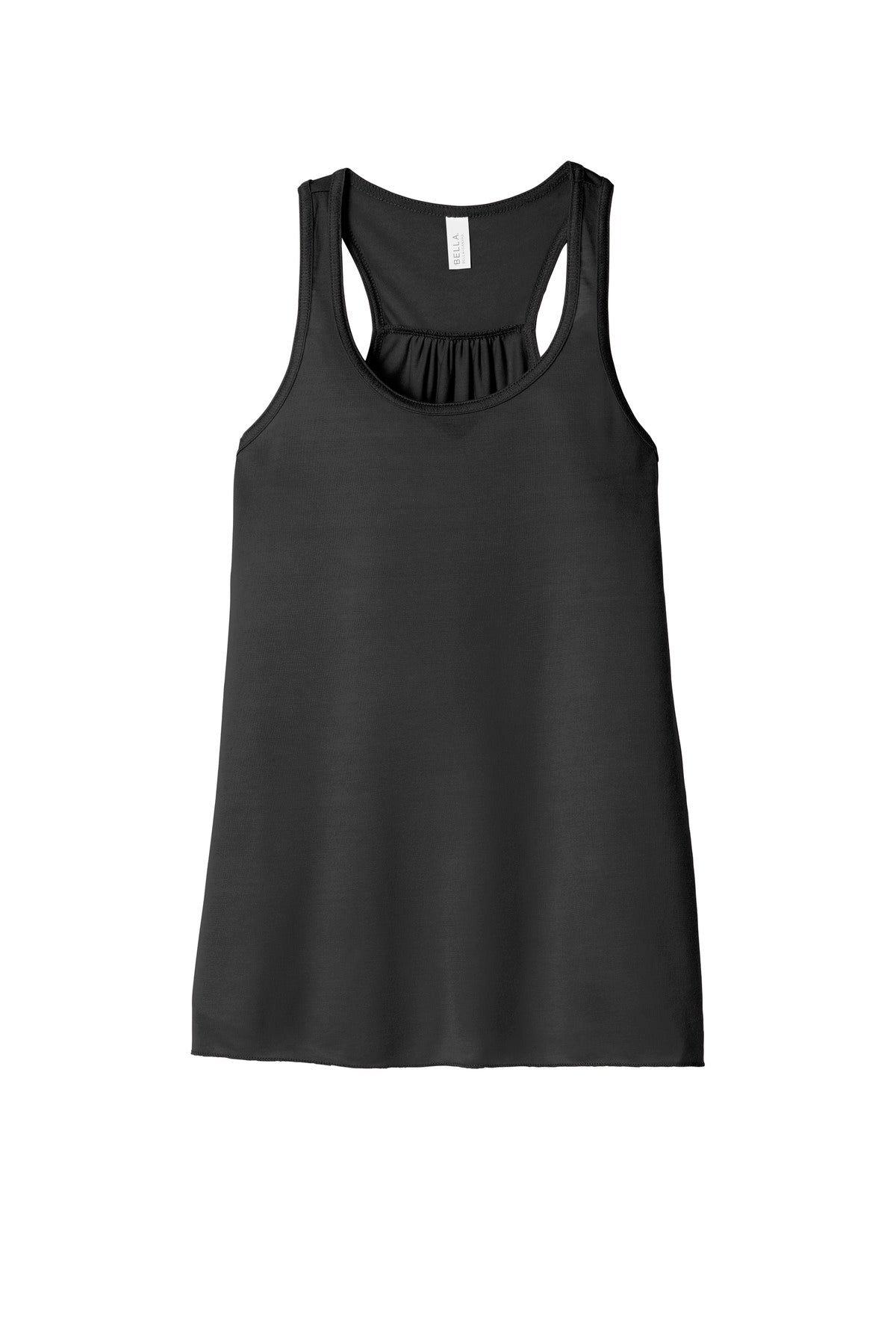 BELLA+CANVAS  Women's Flowy Racerback Tank - Dark Grey