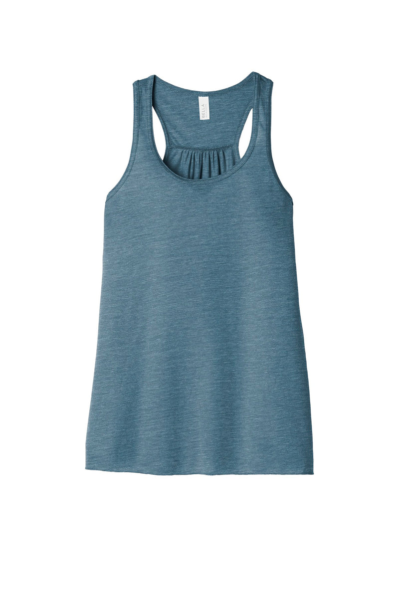 BELLA+CANVAS  Women's Flowy Racerback Tank - Denim Slub