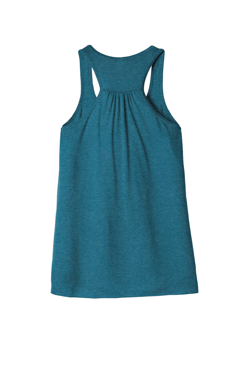 BELLA+CANVAS  Women's Flowy Racerback Tank - Heather Deep Teal