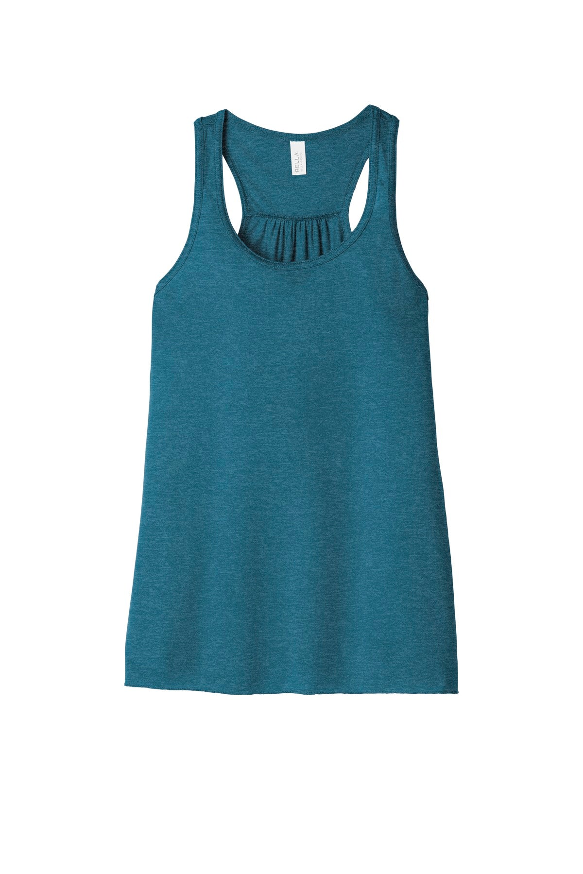 BELLA+CANVAS  Women's Flowy Racerback Tank - Heather Deep Teal