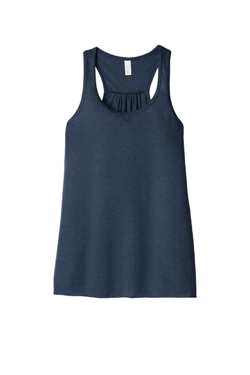 BELLA+CANVAS  Women's Flowy Racerback Tank - Heather Navy
