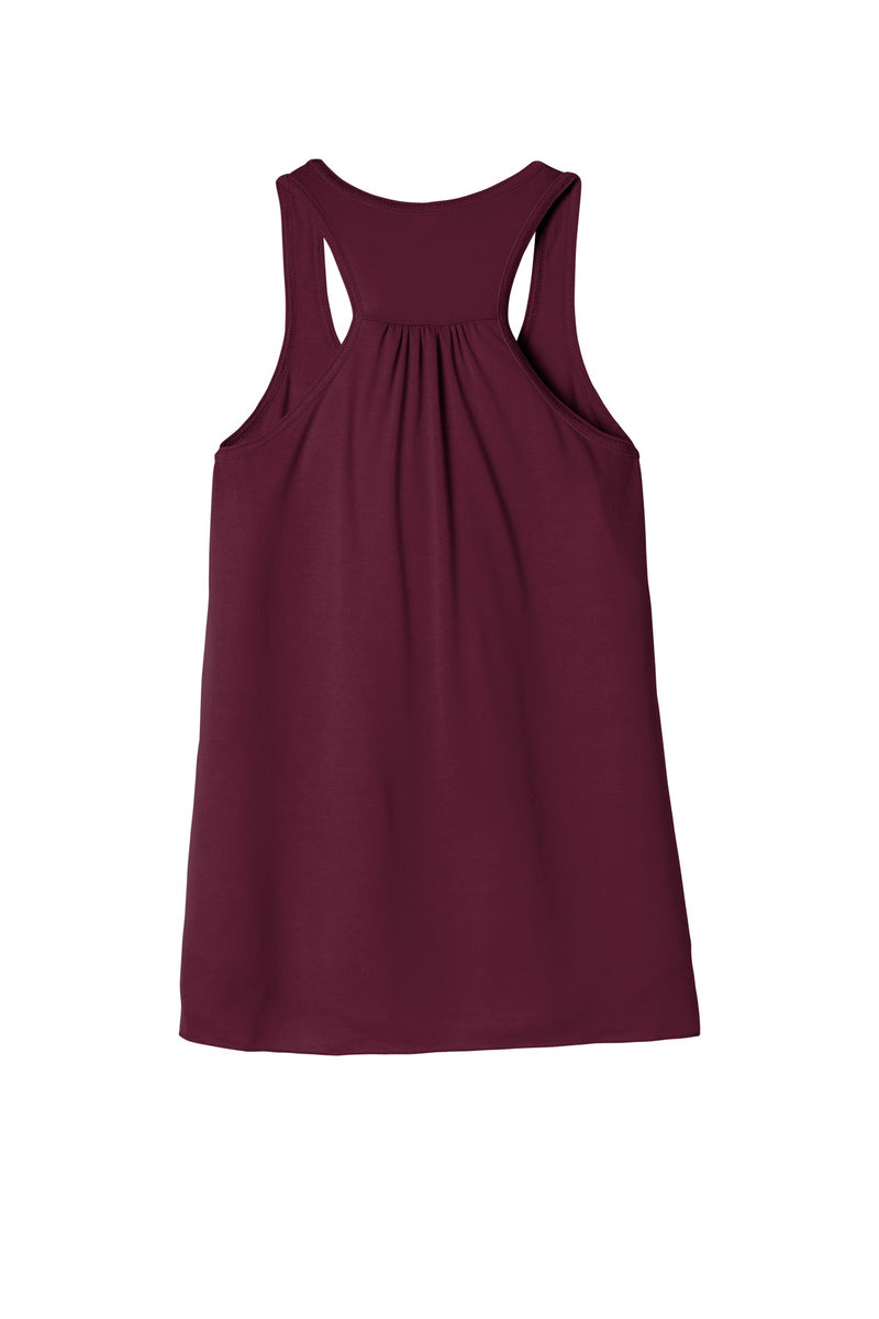 BELLA+CANVAS  Women's Flowy Racerback Tank - Maroon