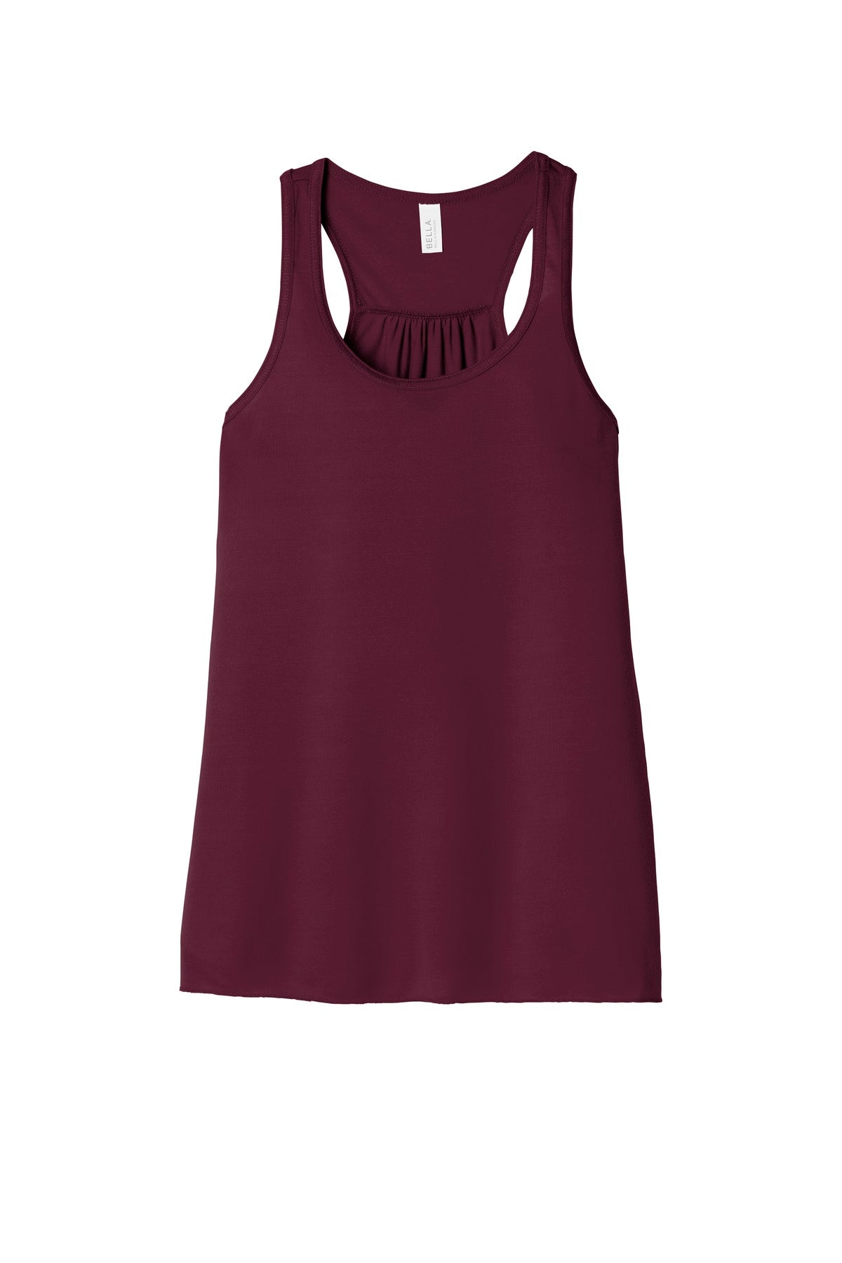 BELLA+CANVAS  Women's Flowy Racerback Tank - Maroon