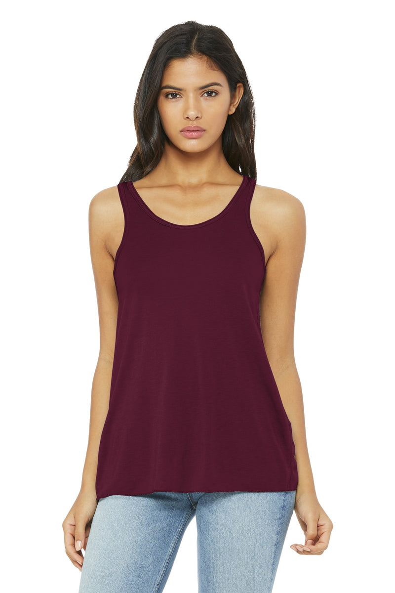 BELLA+CANVAS  Women's Flowy Racerback Tank - Maroon