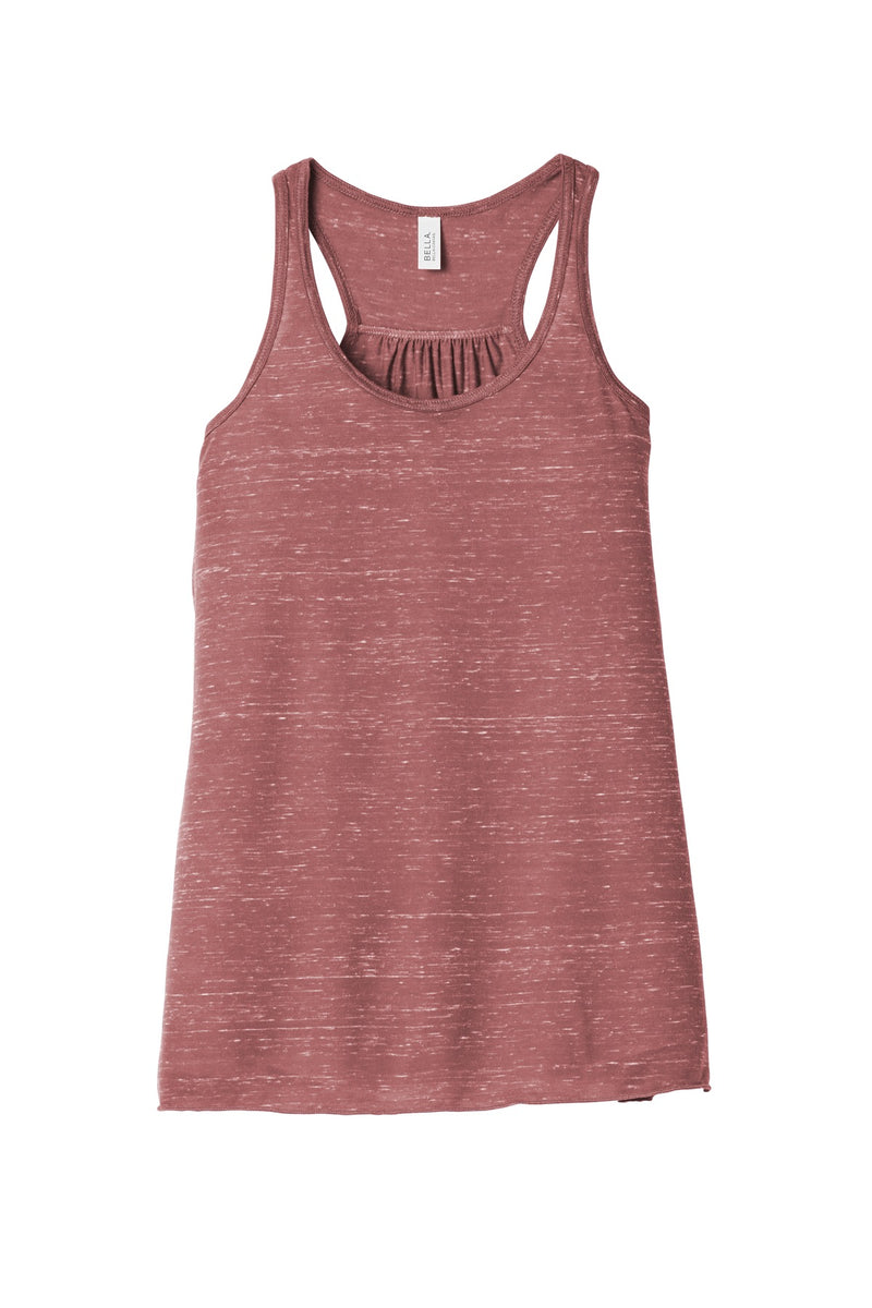 BELLA+CANVAS  Women's Flowy Racerback Tank - Mauve Marble