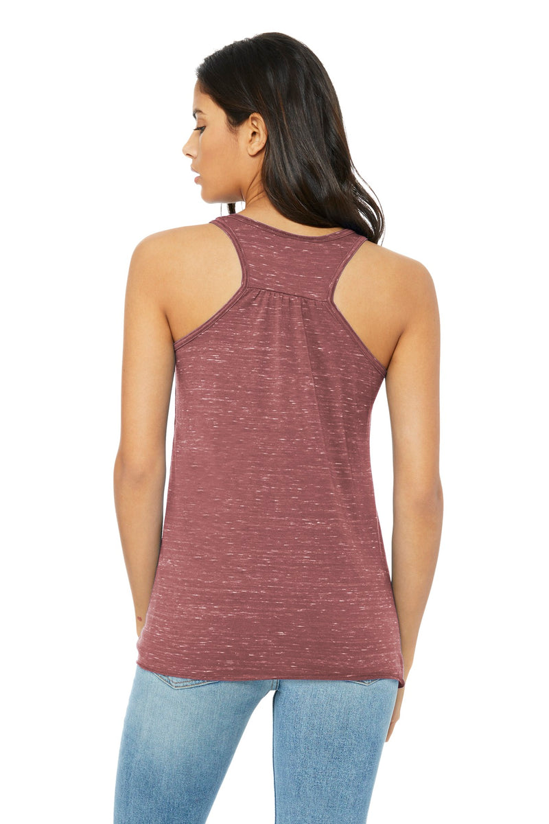 BELLA+CANVAS  Women's Flowy Racerback Tank - Mauve Marble