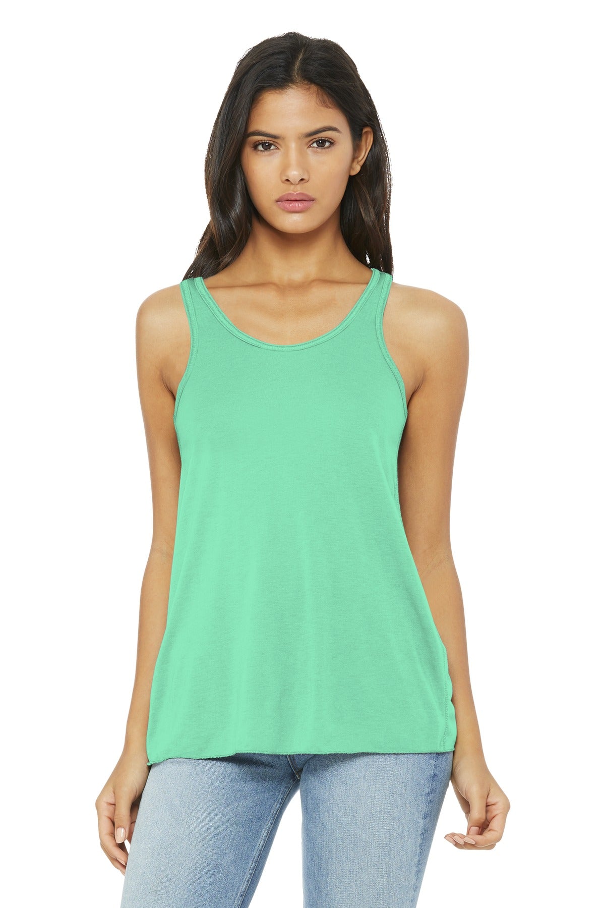 BELLA+CANVAS  Women's Flowy Racerback Tank - Mint