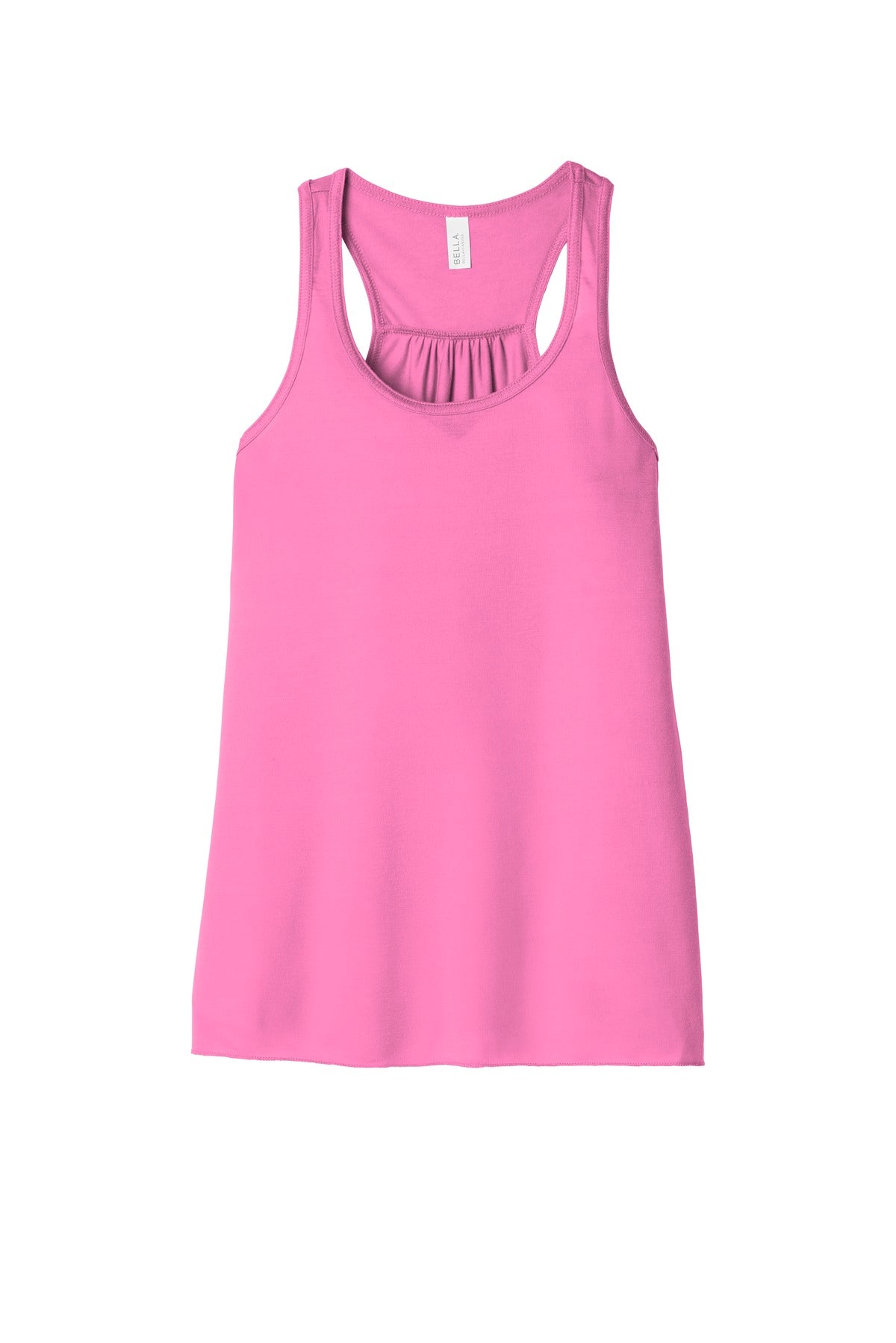 BELLA+CANVAS  Women's Flowy Racerback Tank - Neon Pink