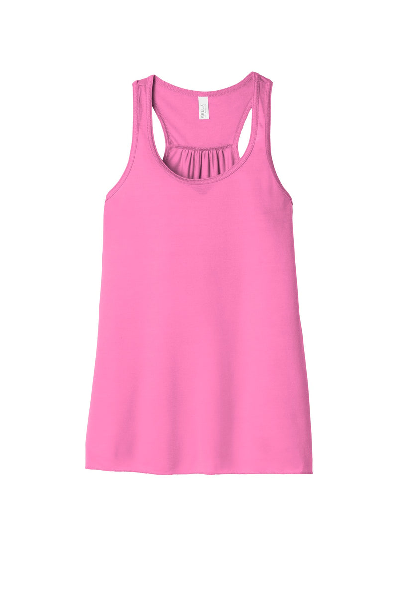 BELLA+CANVAS  Women's Flowy Racerback Tank - Neon Pink