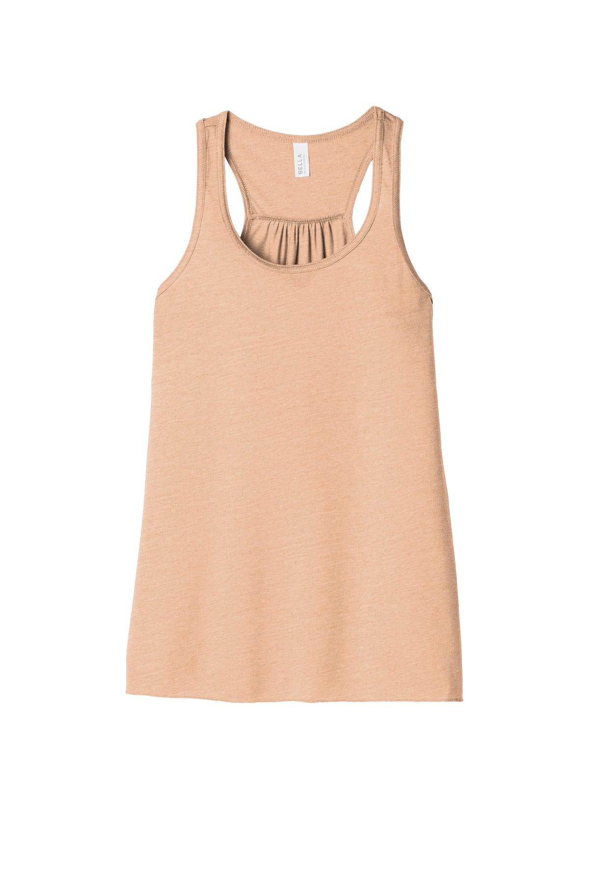 BELLA+CANVAS  Women's Flowy Racerback Tank - Peach Slub