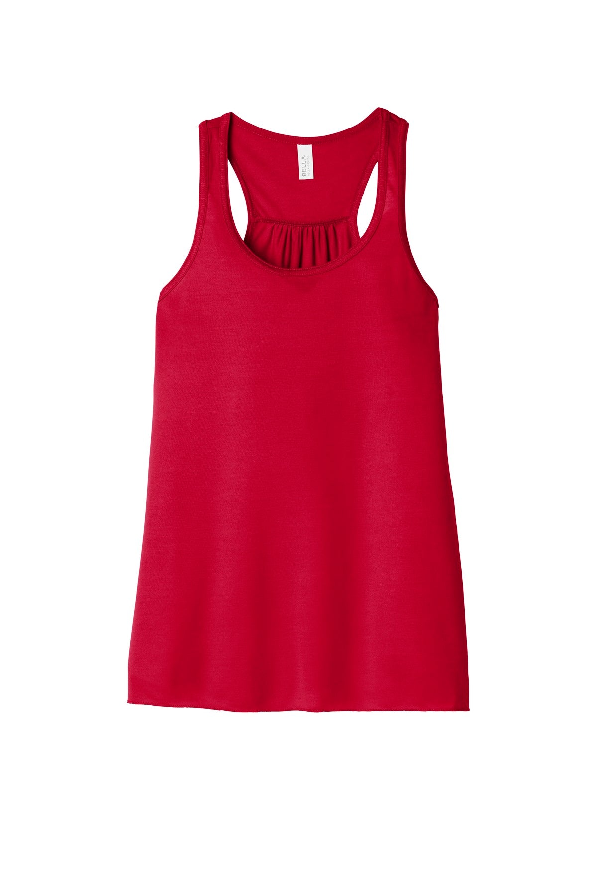 BELLA+CANVAS  Women's Flowy Racerback Tank - Red